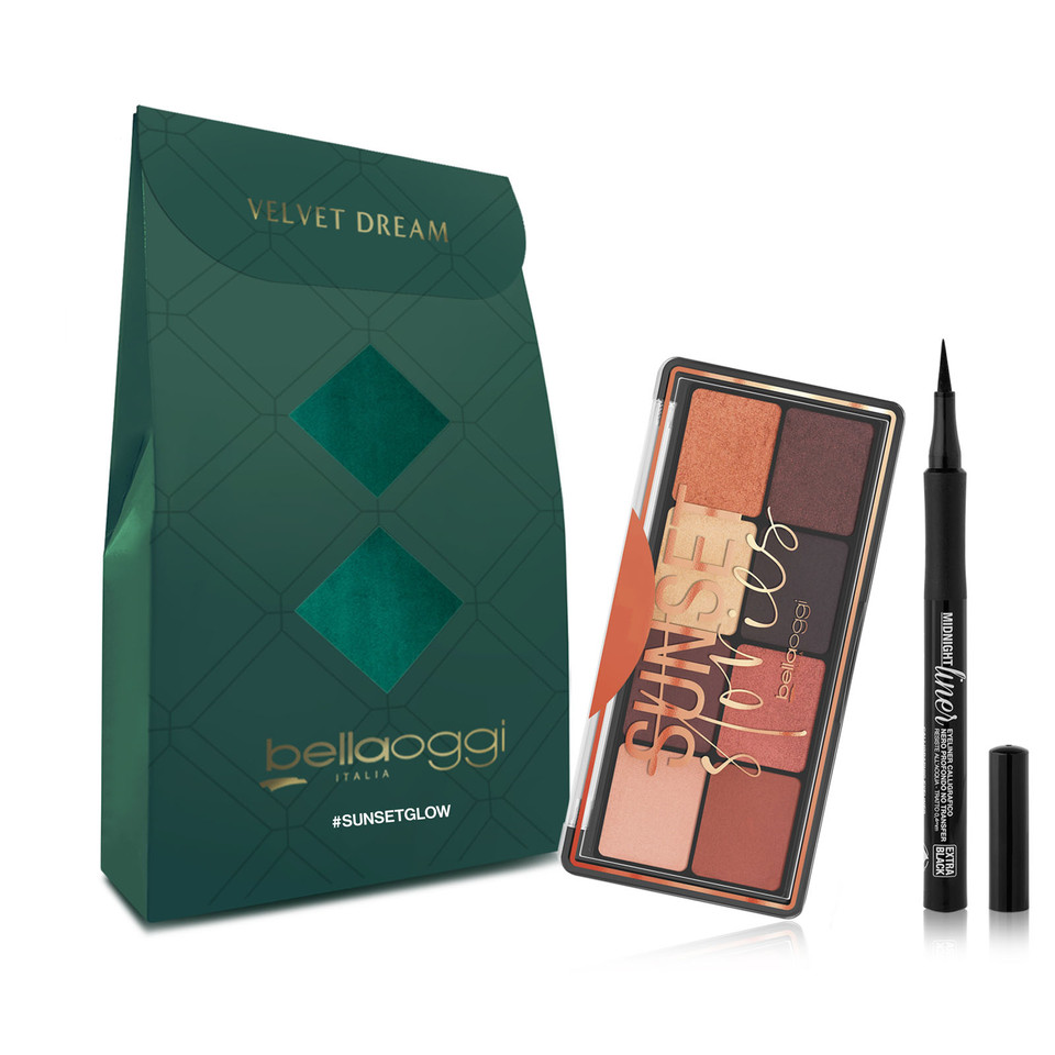 Mini Git Sunset Glof Confezione Regalo Con Palette Sunset E Midnight Liner