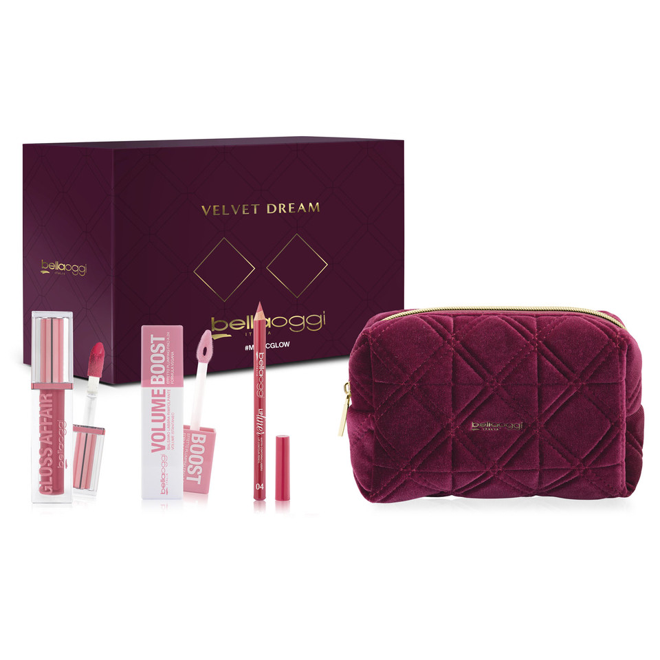 Magic Gloss Kit In Pochette Con Matita Labbra Lip Liner Col.04, Volume Boost E Gloss Affair Col. 03