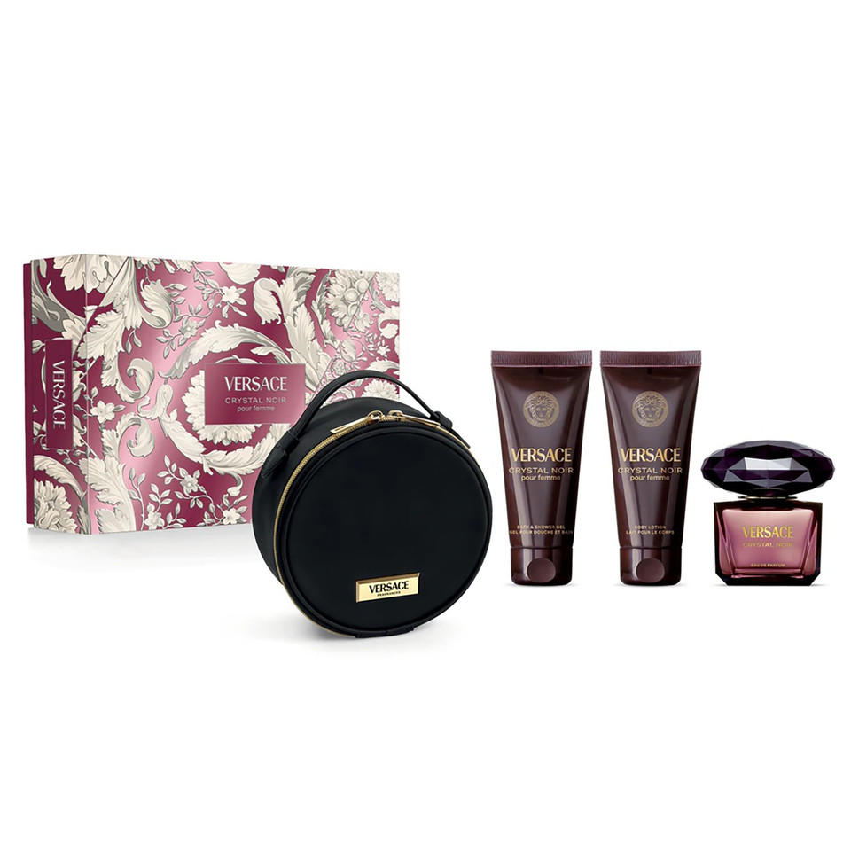 Cofanetto Crystal Noir Eau De Parfum 90 Ml + Latte Corpo 100ml + Bagnoschiuma 100 Ml + Beauty-bag
