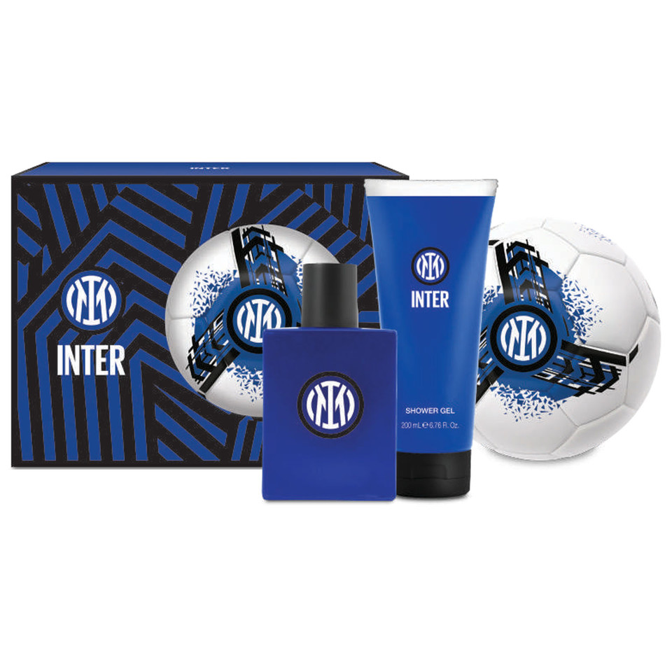 Cofanetto Inter Con Eau De Toilette 100ml Shower Gel 200 Ml E Pallone
