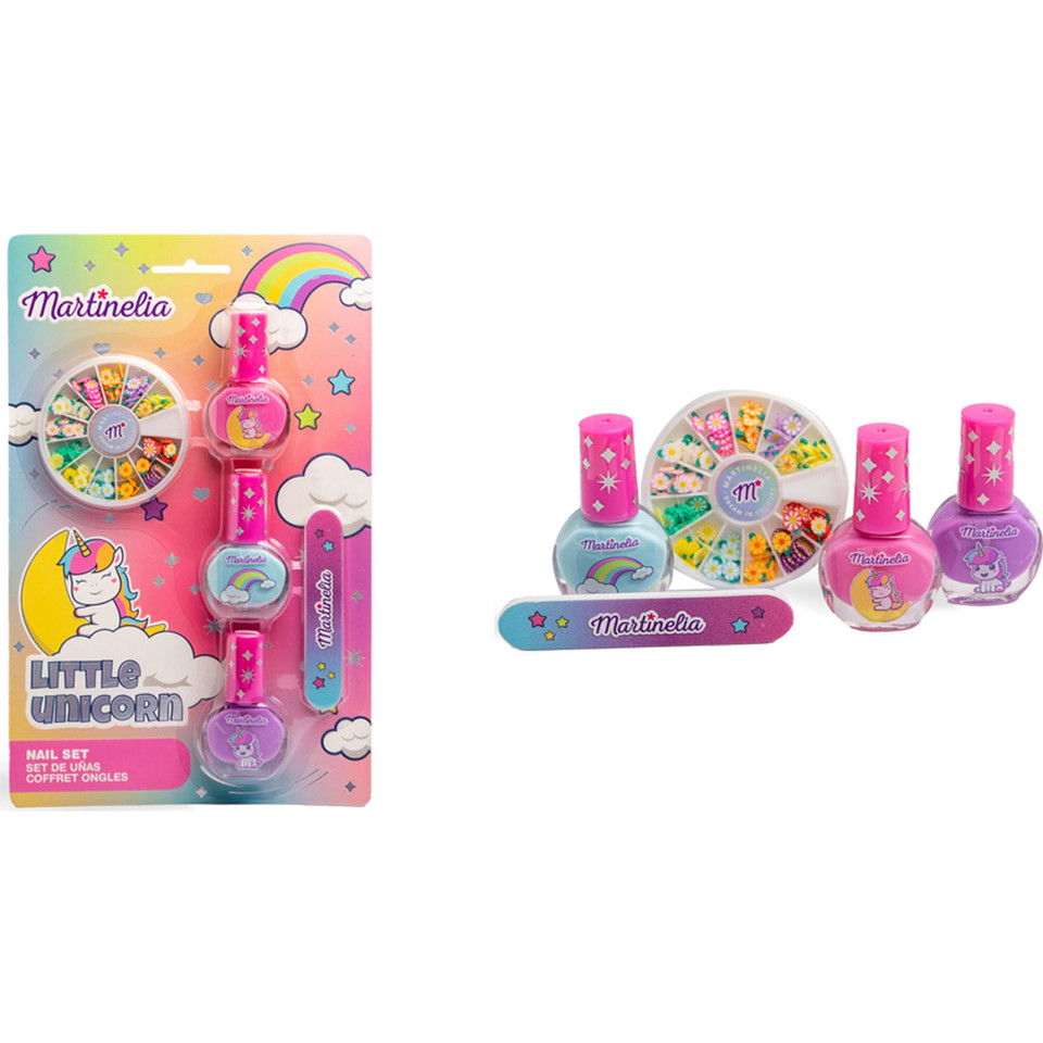 Little Unicorn Set Nail: 3 Nail Polish 4 Ml - Nail Decorations