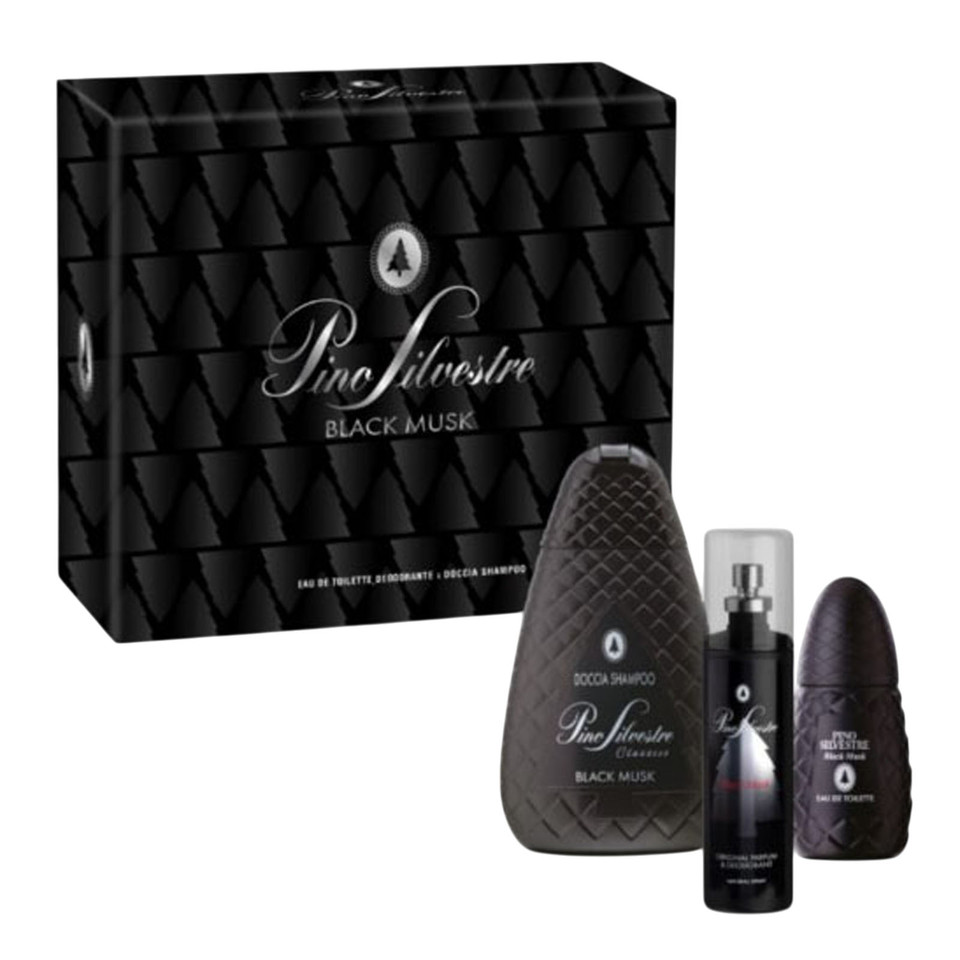 Cofanetto Black Musk Eau De Toilette 75 Ml, Shower Gel 400 Ml E Deodorante Spray