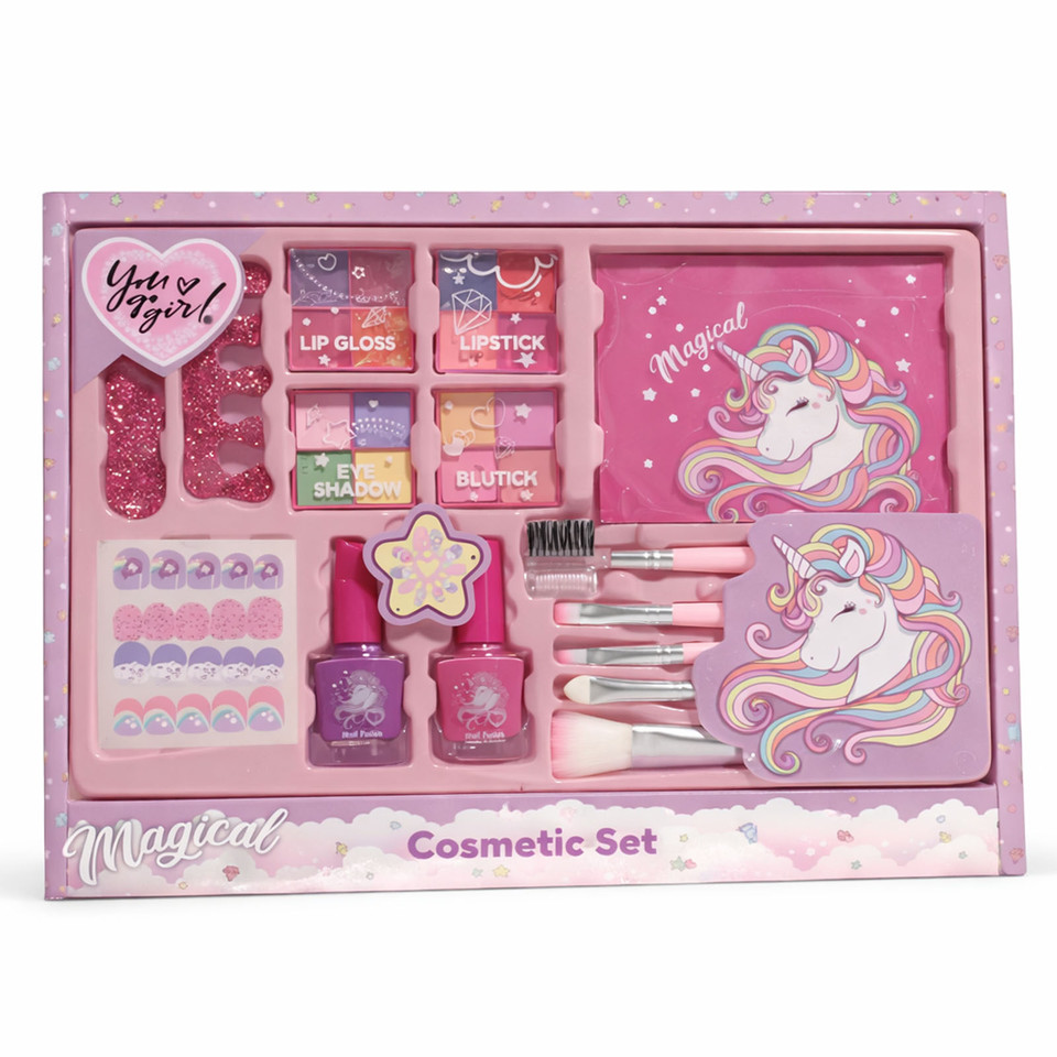 Set Trucco Per Bambini, Atossico, +5 Anni, 66 Pezzi
