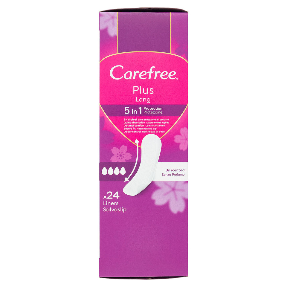 Carefree Plus Long Salvaslip - 24 Pz
