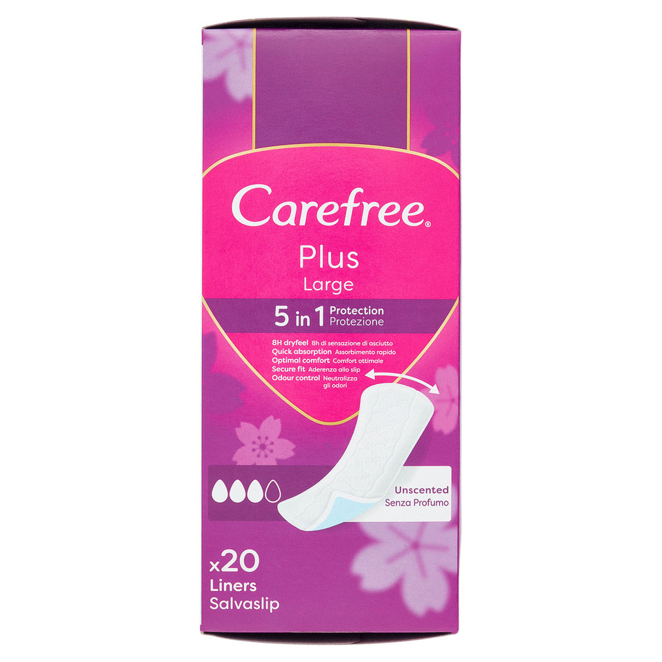 Carefree Plus Large Salvaslip - 20 Pz