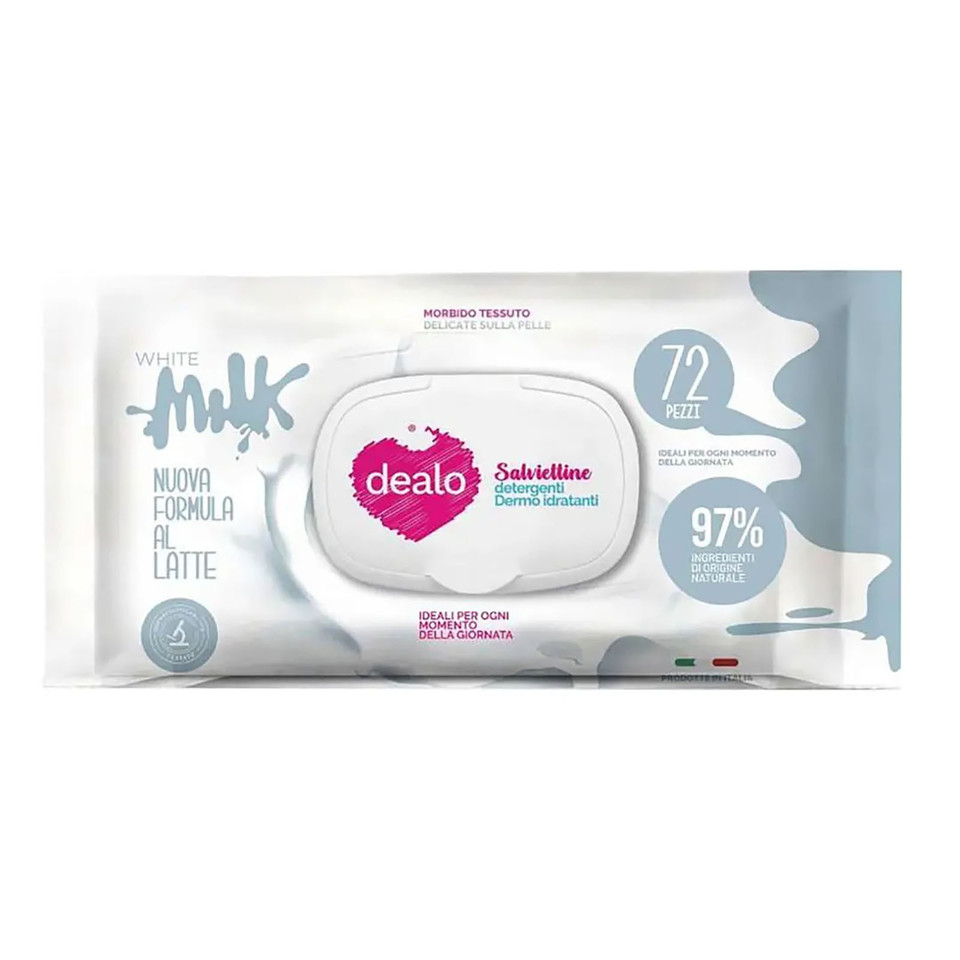 Salviettine Xl Igienizzanti White Milk 72pz