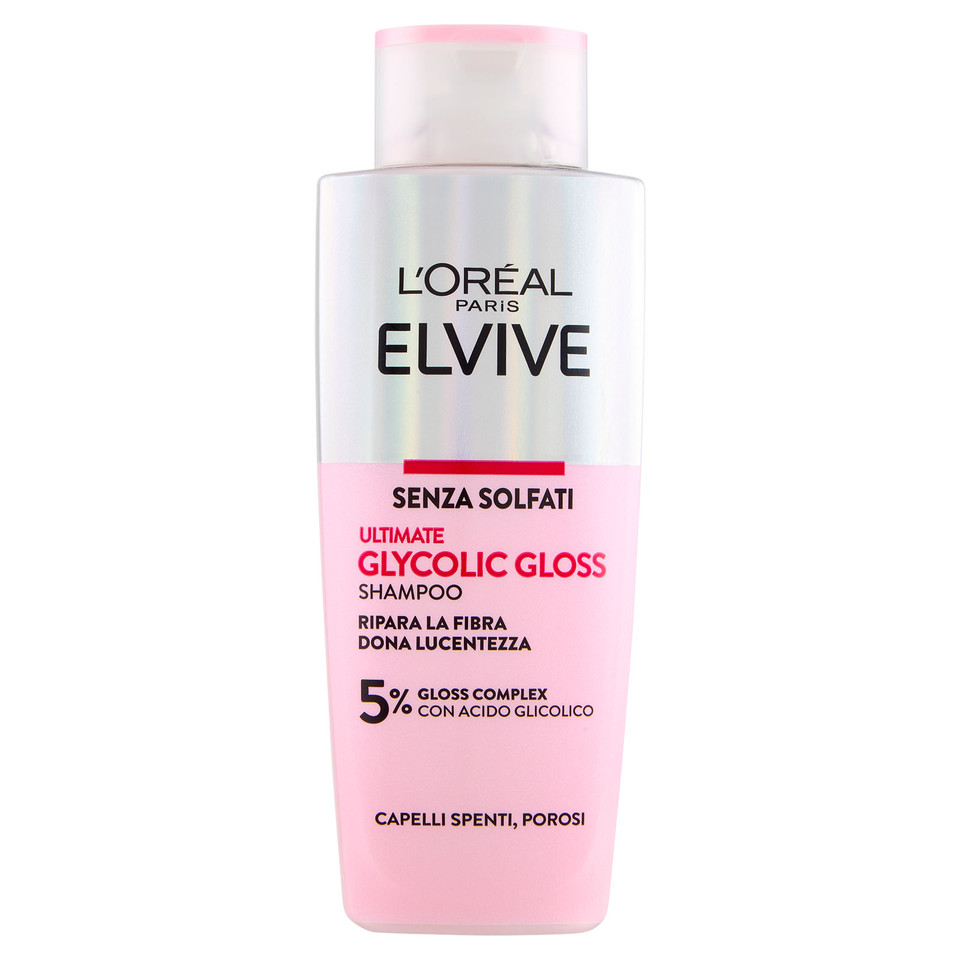 Elvive Ultimate Glycolic Gloss Shampoo Senza Solfati