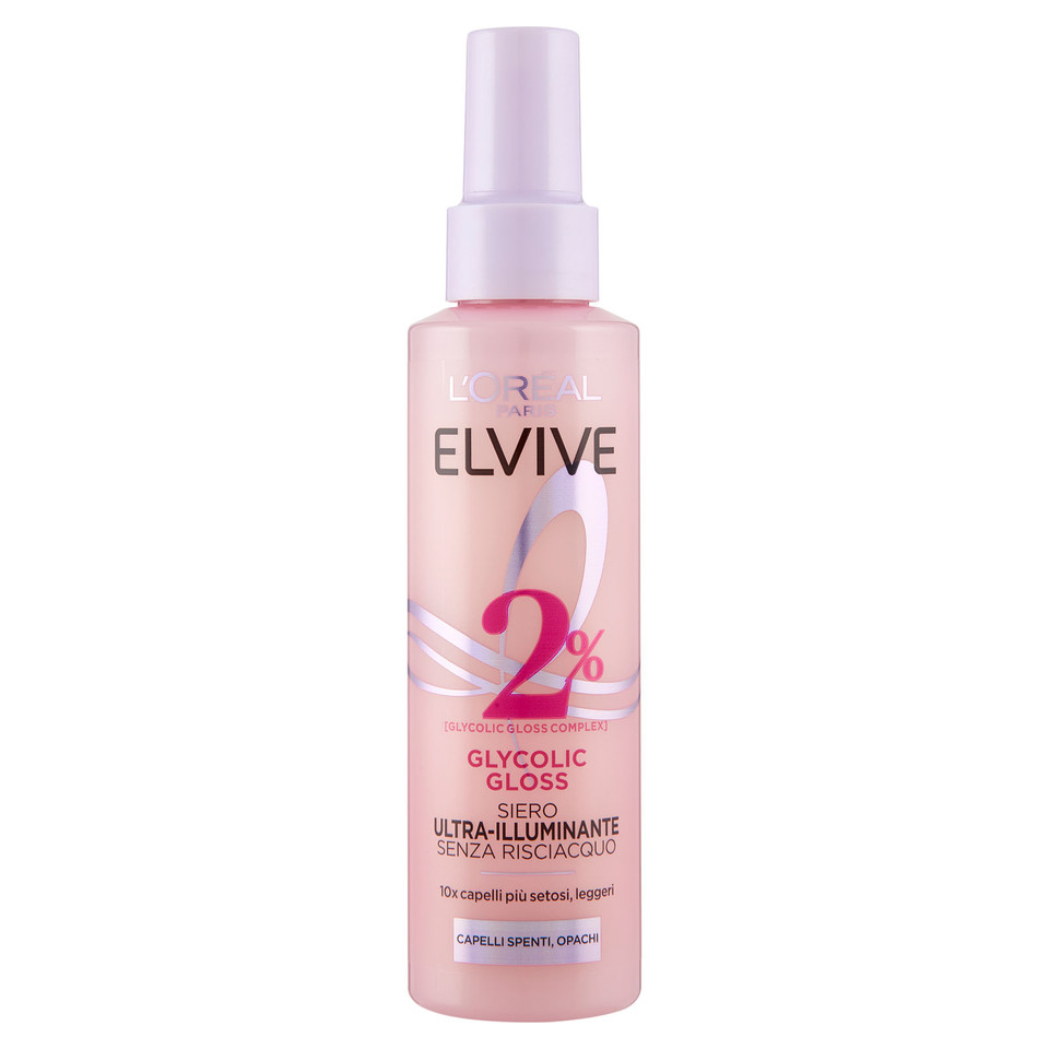 Elvive Glycolic Gloss Siero Ultra-illuminante Senza Risciacquo