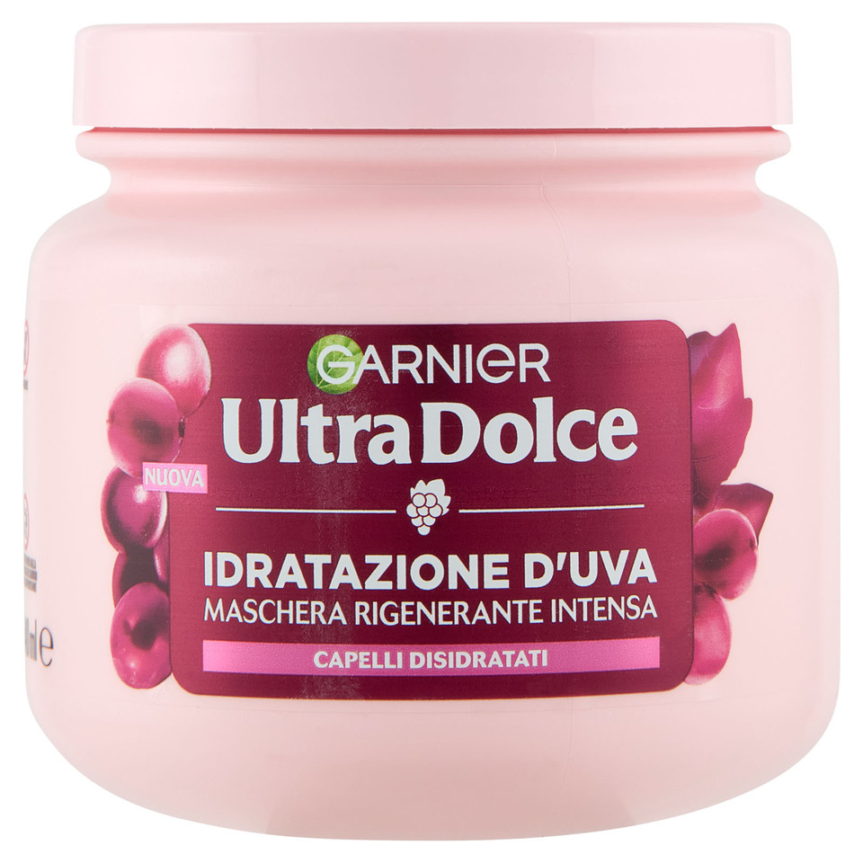 Ultra Dolce Idratazione D'uva Maschera Rigenerante Intensa, Per Capelli Disidratati