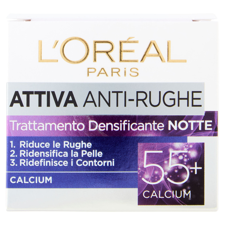 Attiva Anti-rughe Trattamento Densificante Notte 55+ Calcium