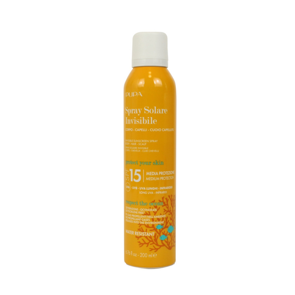 Spray Invisibile Corpo Capelli Cuoio Capelluto Spf15