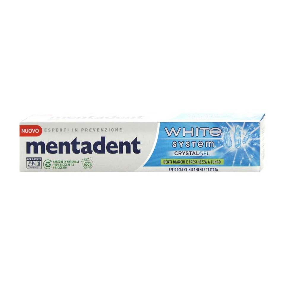 Dentifricio White System Gel Crystal Alla Menta
