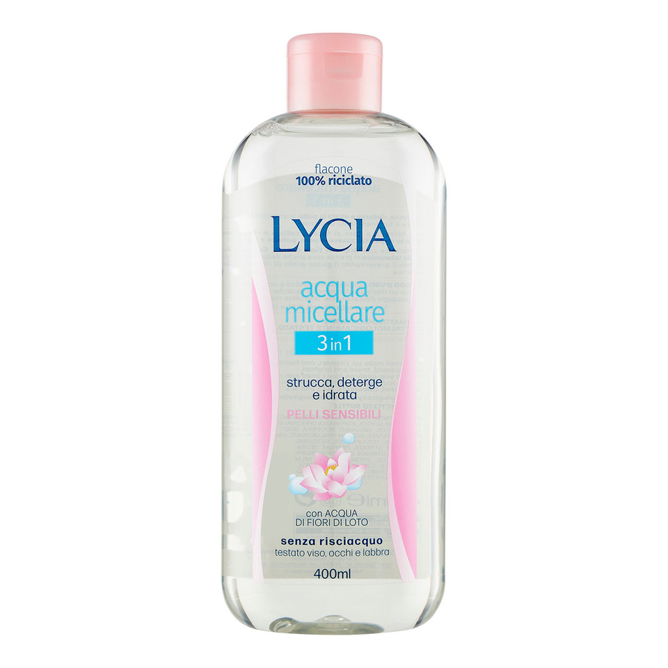 Acqua Micellare 3 In 1 Pelli Sensibili Con Acqua Di Fiori Di Loto