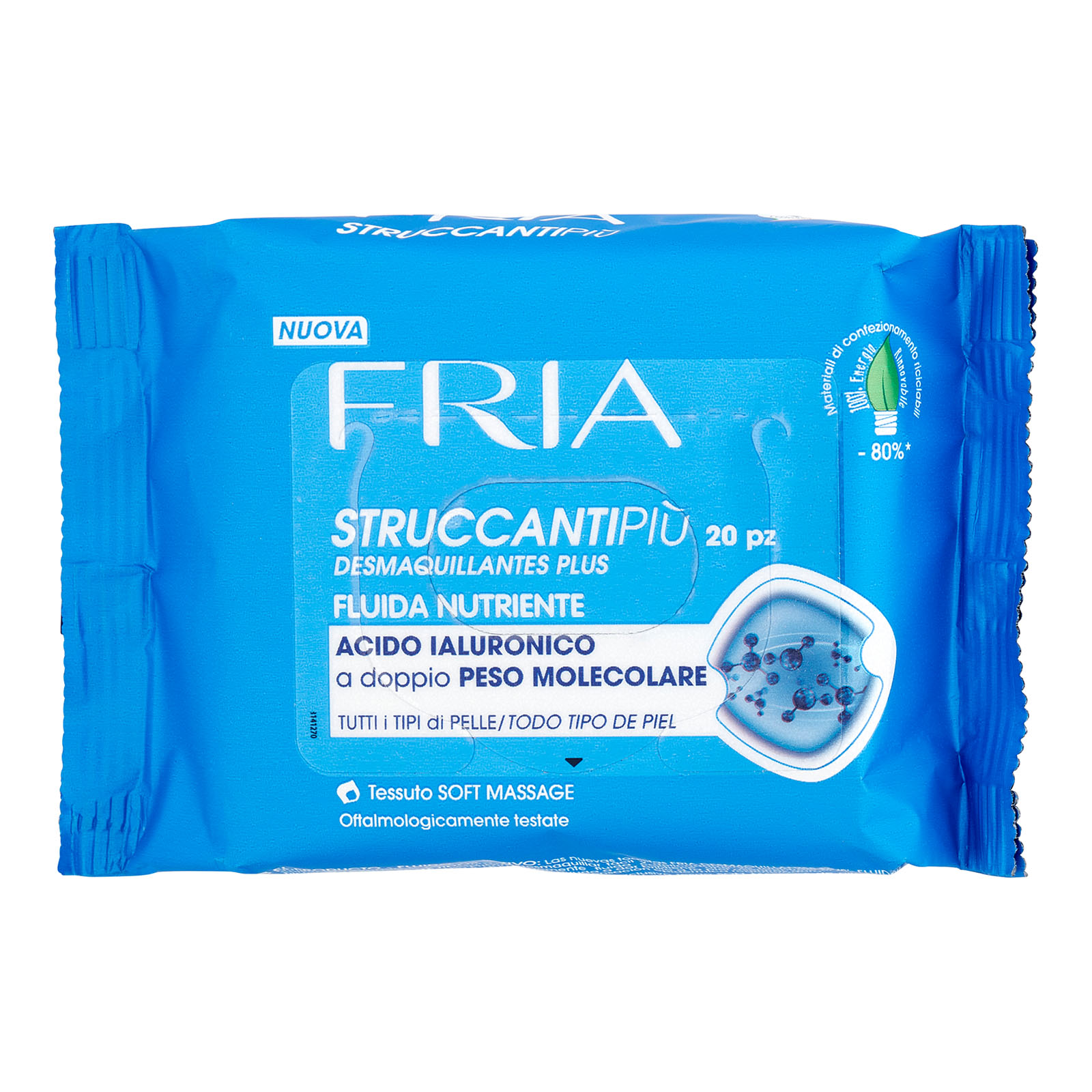 Struccantipiù Fluida Nutriente Tutti I Tipi Di Pelle 20 Pz