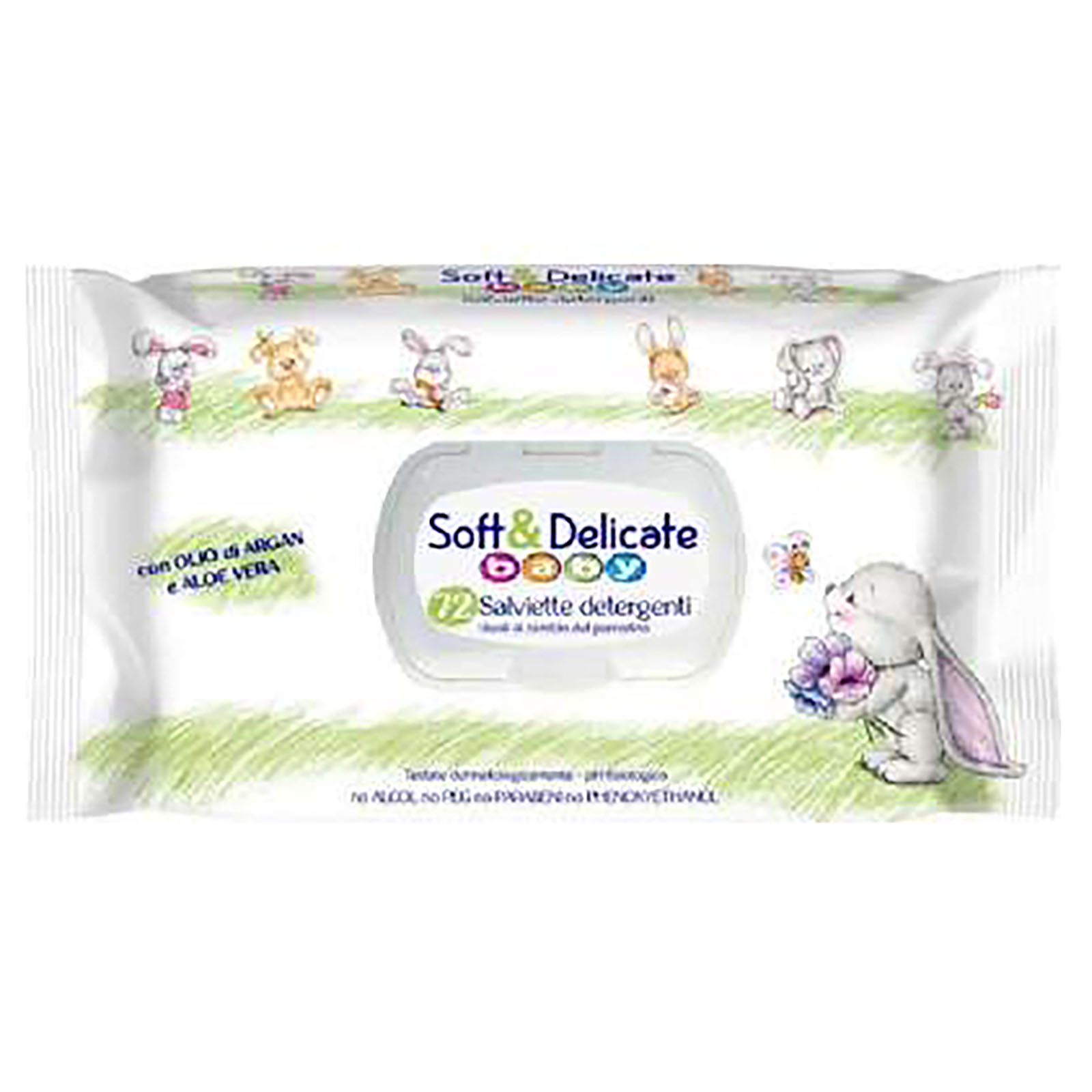 Soft & Delicate Salviette Baby Da 72 Pz. Con Coperchio