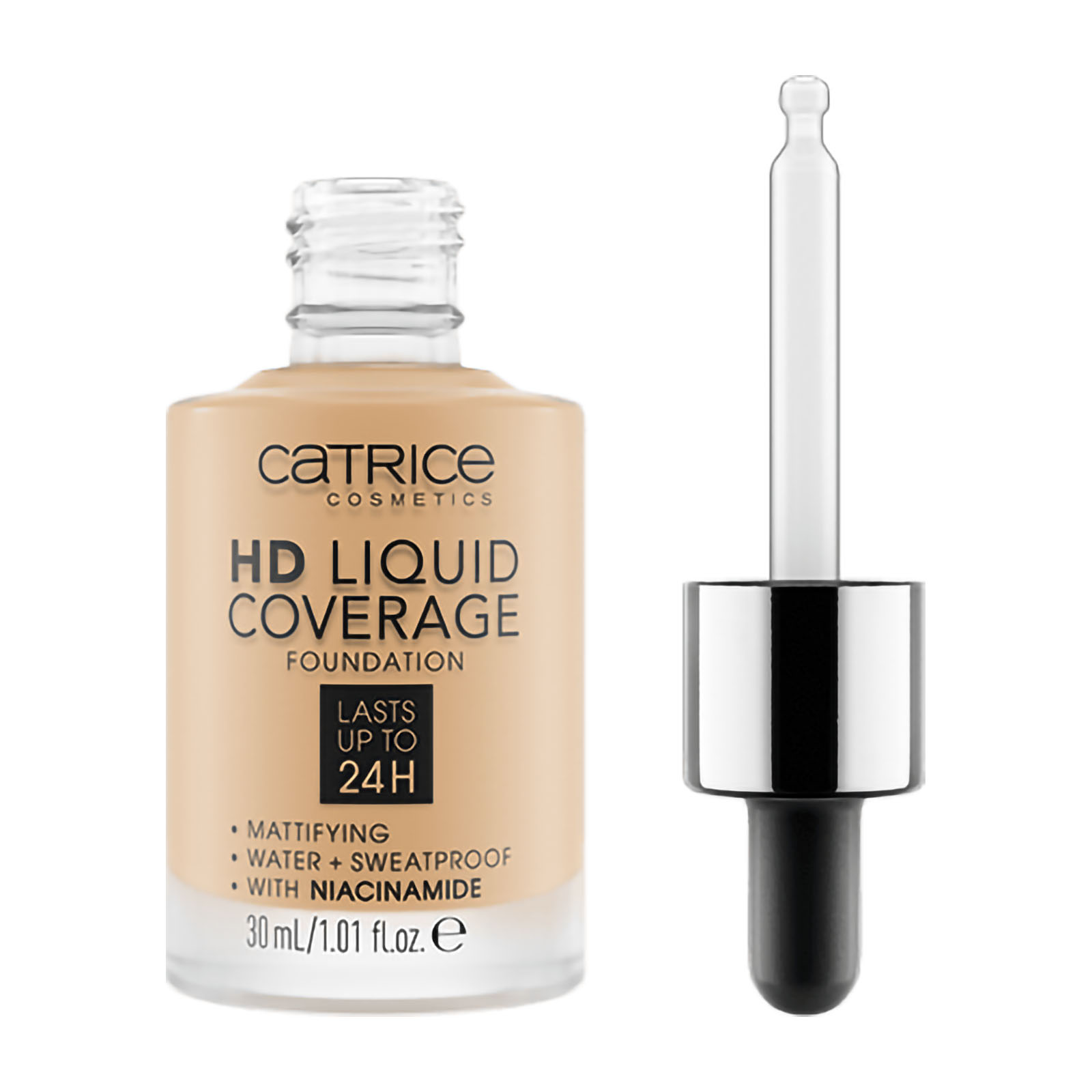 Catrice Hd Liquid Coverage Fondotinta Viso Effetto Opacizzante Hd liquid coverage 036 hazelnut beige
