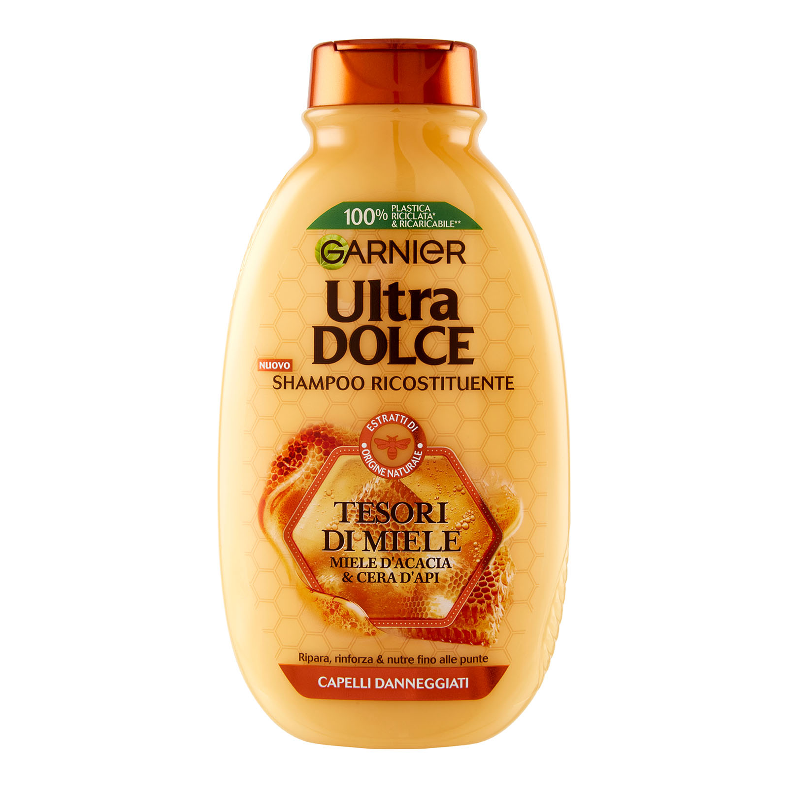 Ultra Dolce Shampoo Tesori Di Miele, Con Pappa Reale E Miele Per Capelli Fragili