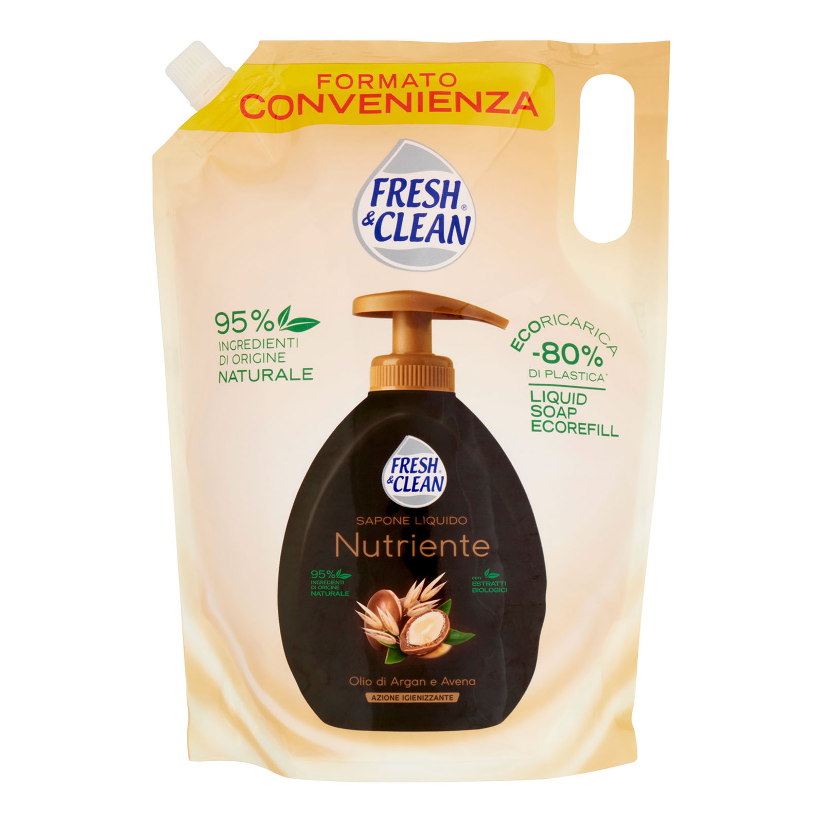 Sapone Liquido Nutriente Olio Di Argan E Avena Ecoricarica 1000 ml