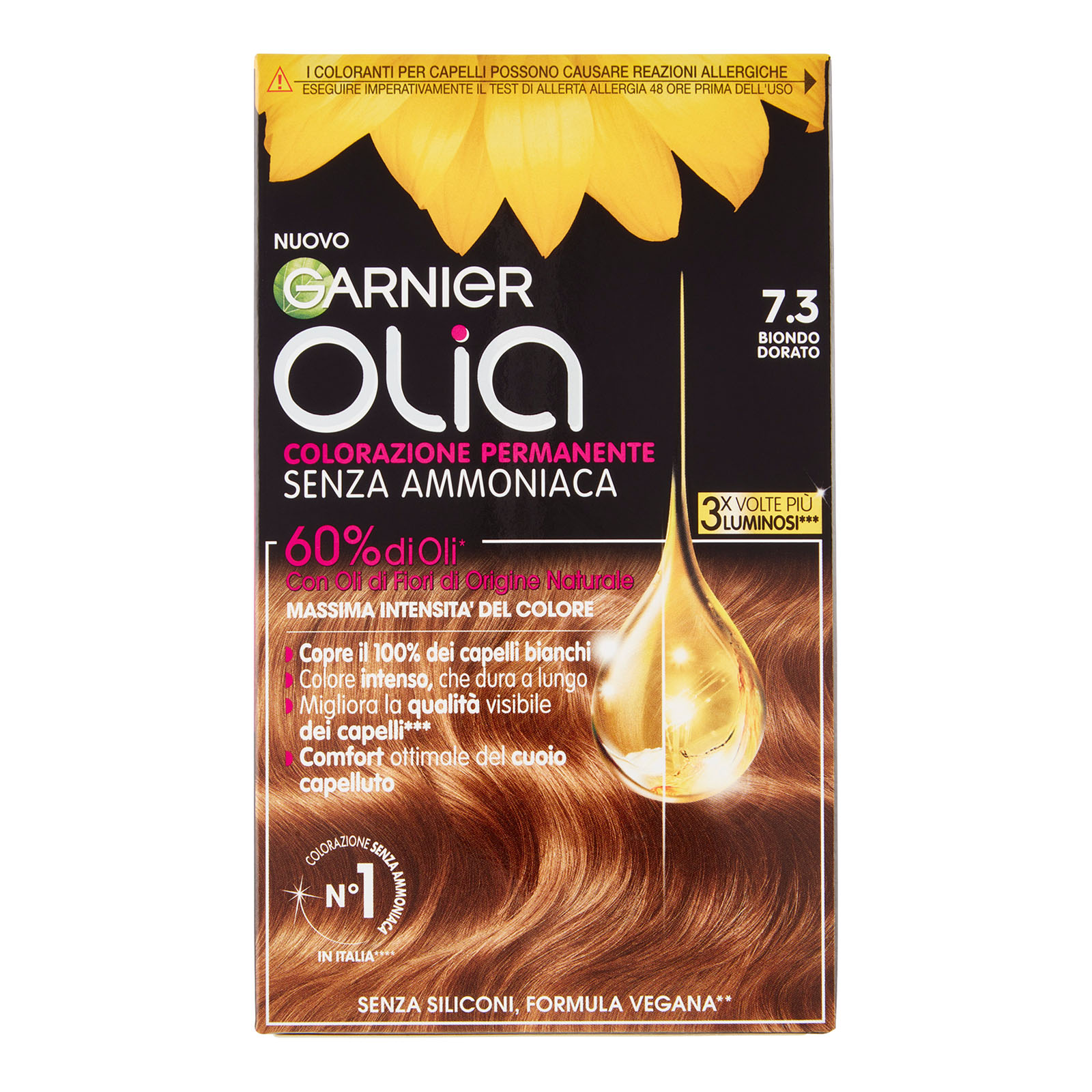 Olia Tinta Capelli, Senza Ammoniaca 7.3 Biondo Dorato