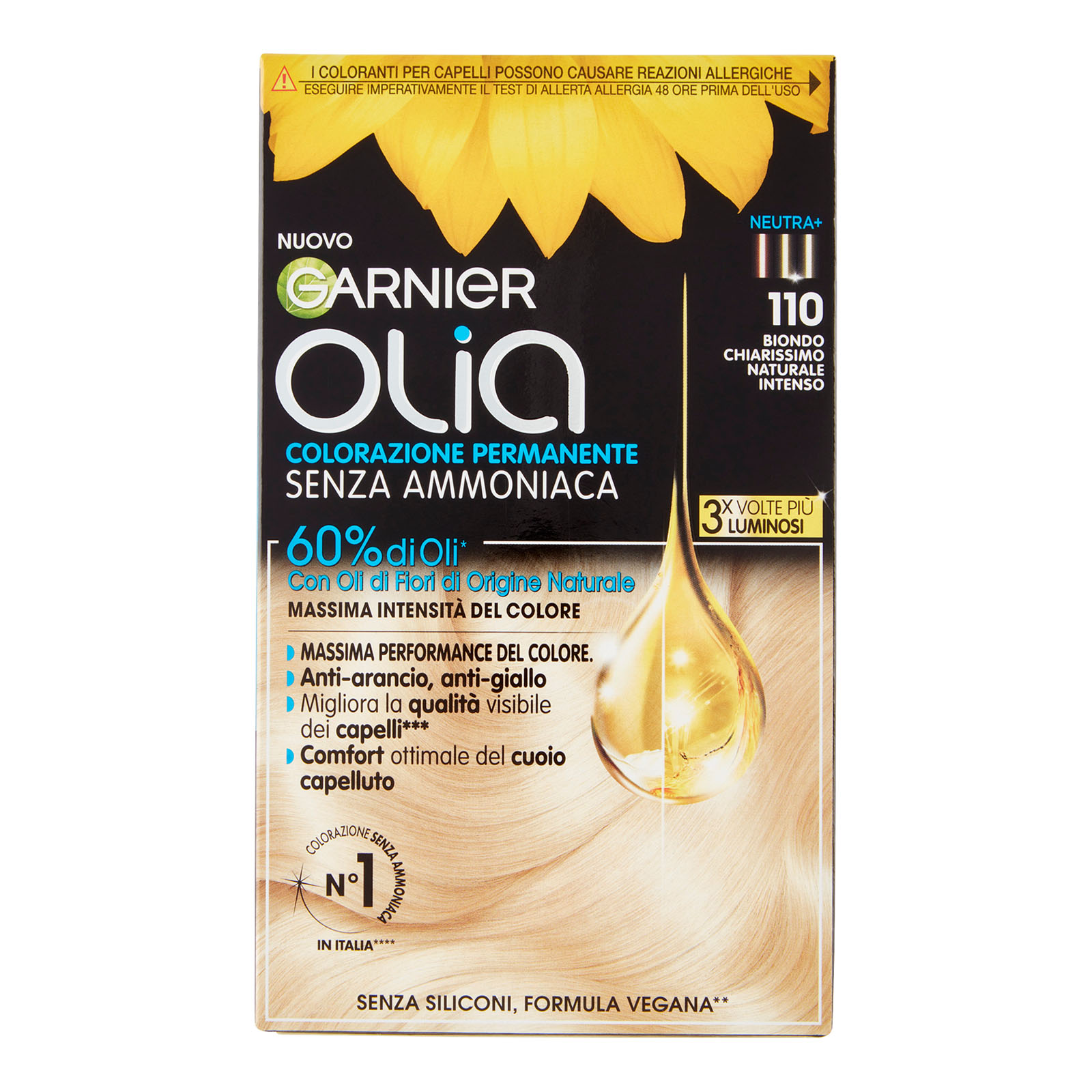 Olia Tinta Capelli, Senza Ammoniaca 1.10 Biondo Chiarissimo