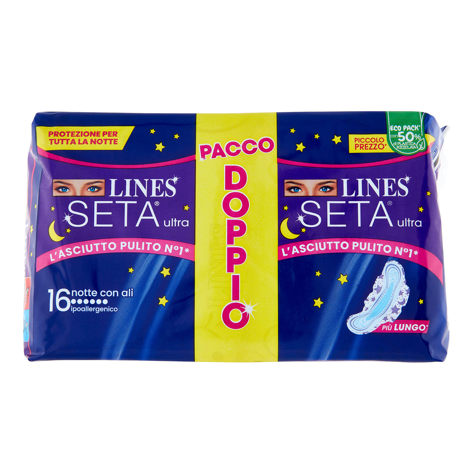 Seta Ultra Notte Con Ali 16 Pezzi