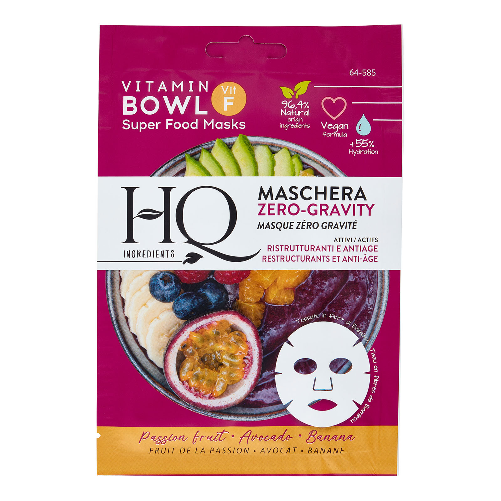 Maschera Viso In Tessuto Zero Gravity Ristrutturante E Antiage