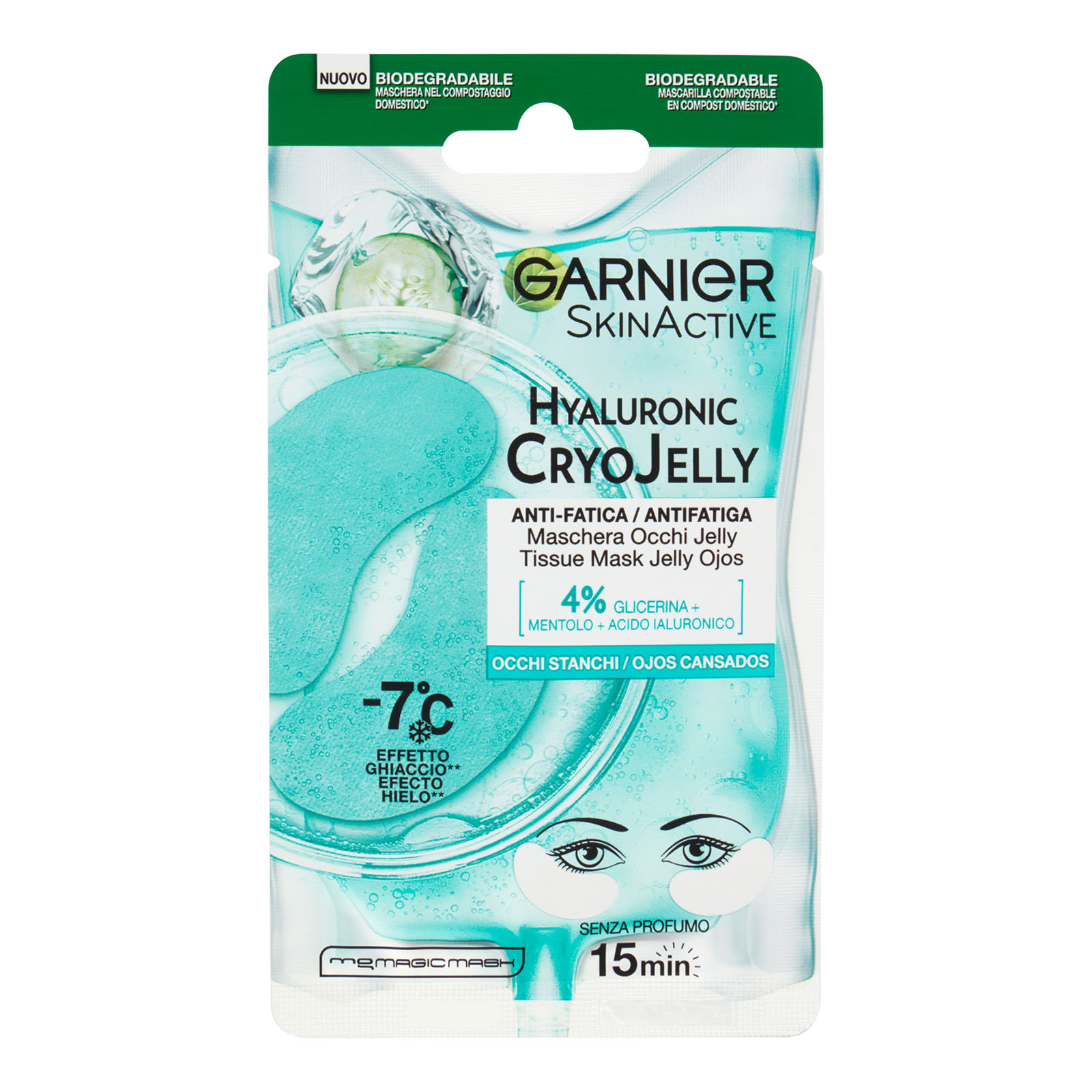 Garnier Skin Active Maschera Occhi In Tessuto Cryo Jelly Anti-fatica