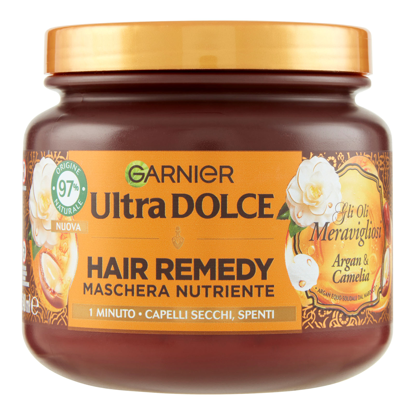Garnier Ultra Dolce Hair Remedy Maschera Per Capelli Nutriente Argan E Camelia 340 ml
