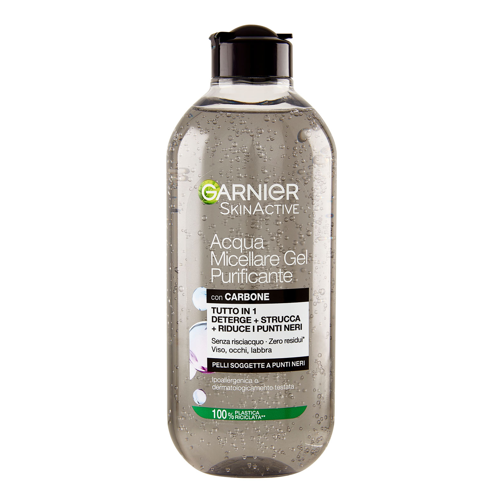 Skinactive Acqua Micellare Gel Purificante Con Carbone 400 ml