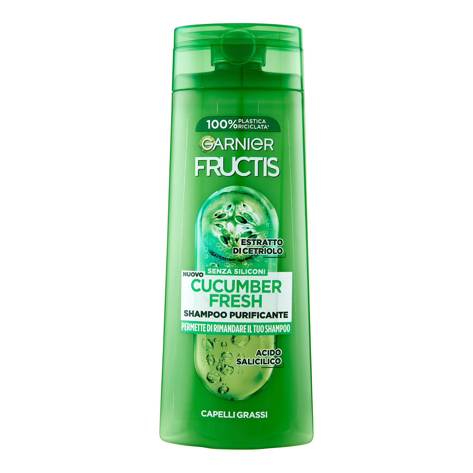 Fructis Shampoo Purificante Cucumber Fresh Capelli Grassi 250 ml