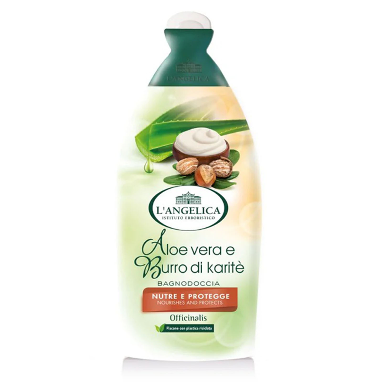 Bagnodoccia Officinalis Aloe Vera E Karite 500 ml
