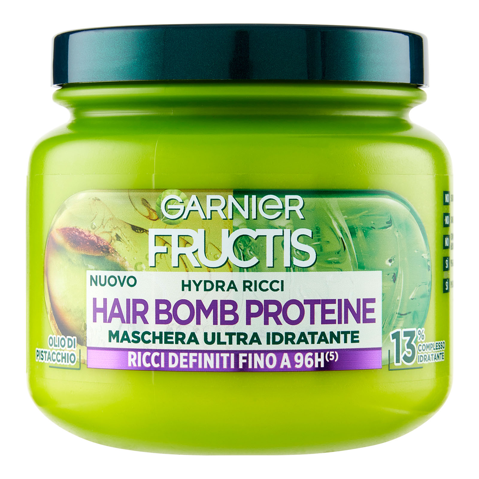 Garnier Fructis Hydra Ricci Hair Bomb Proteine, Maschera Ultra Idratante 320 ml