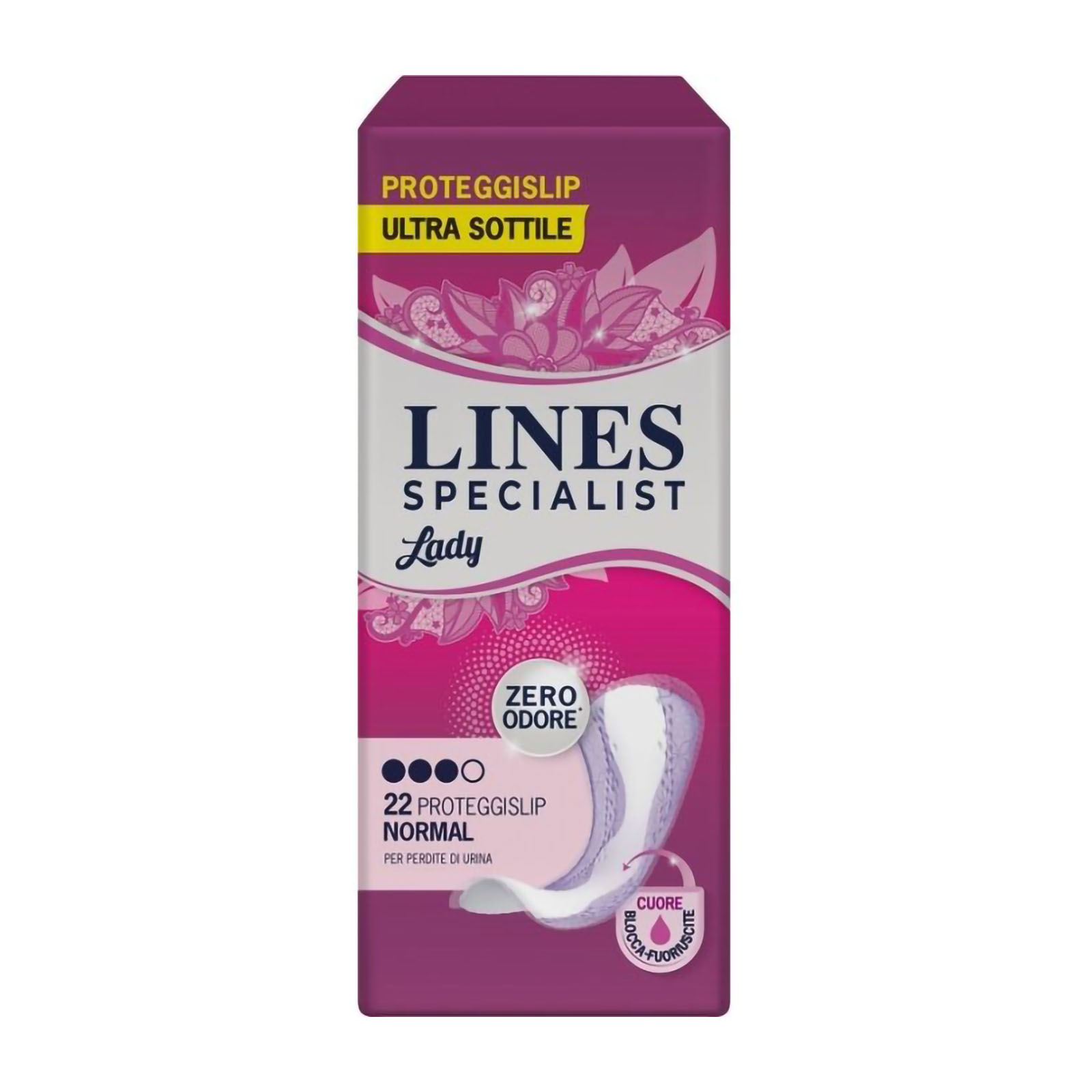 Proteggislip Ultra Sottile Light Normal Lines Specialist Lady 22 Pezzi