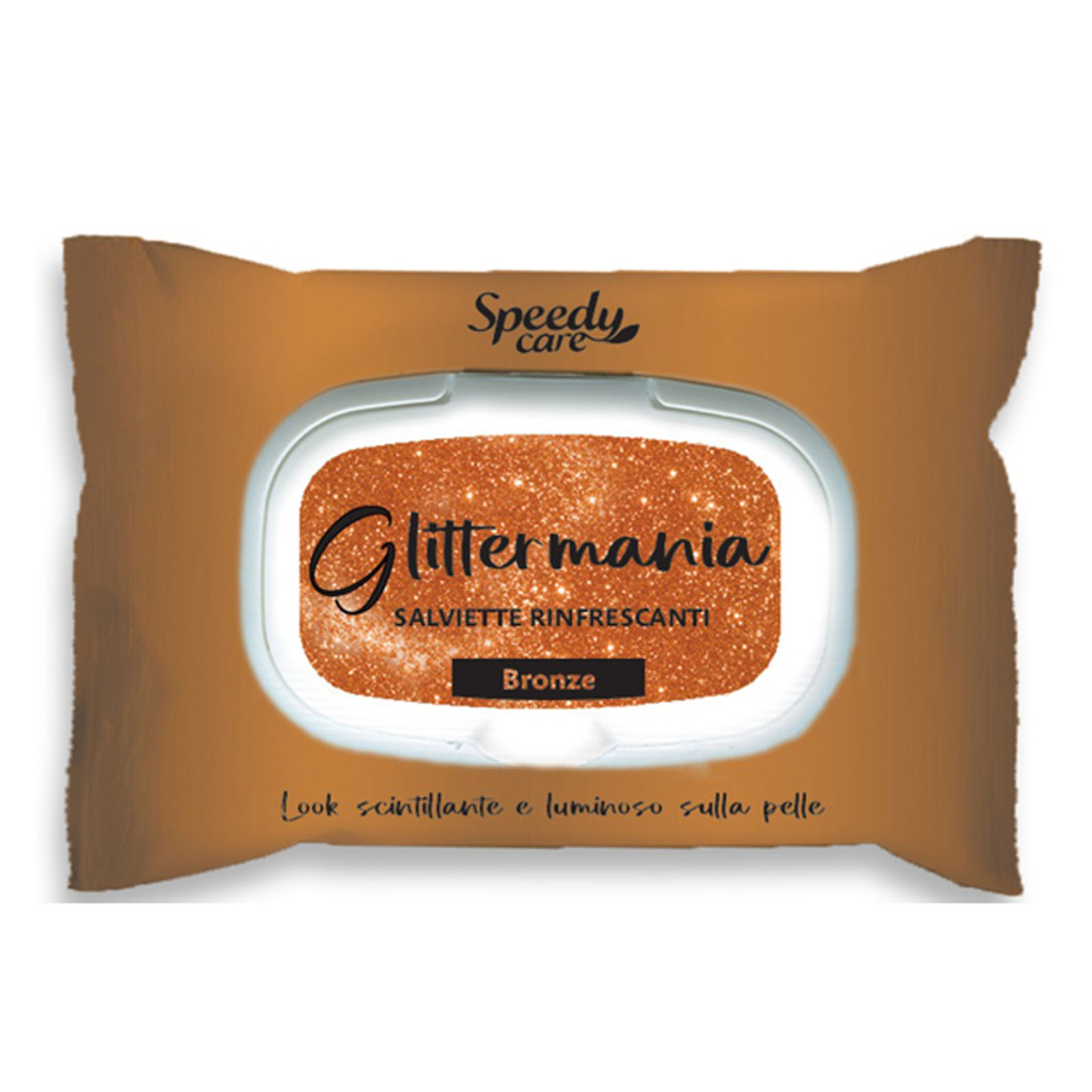 Salviette Glitter Mania Bronze Rinfrescanti