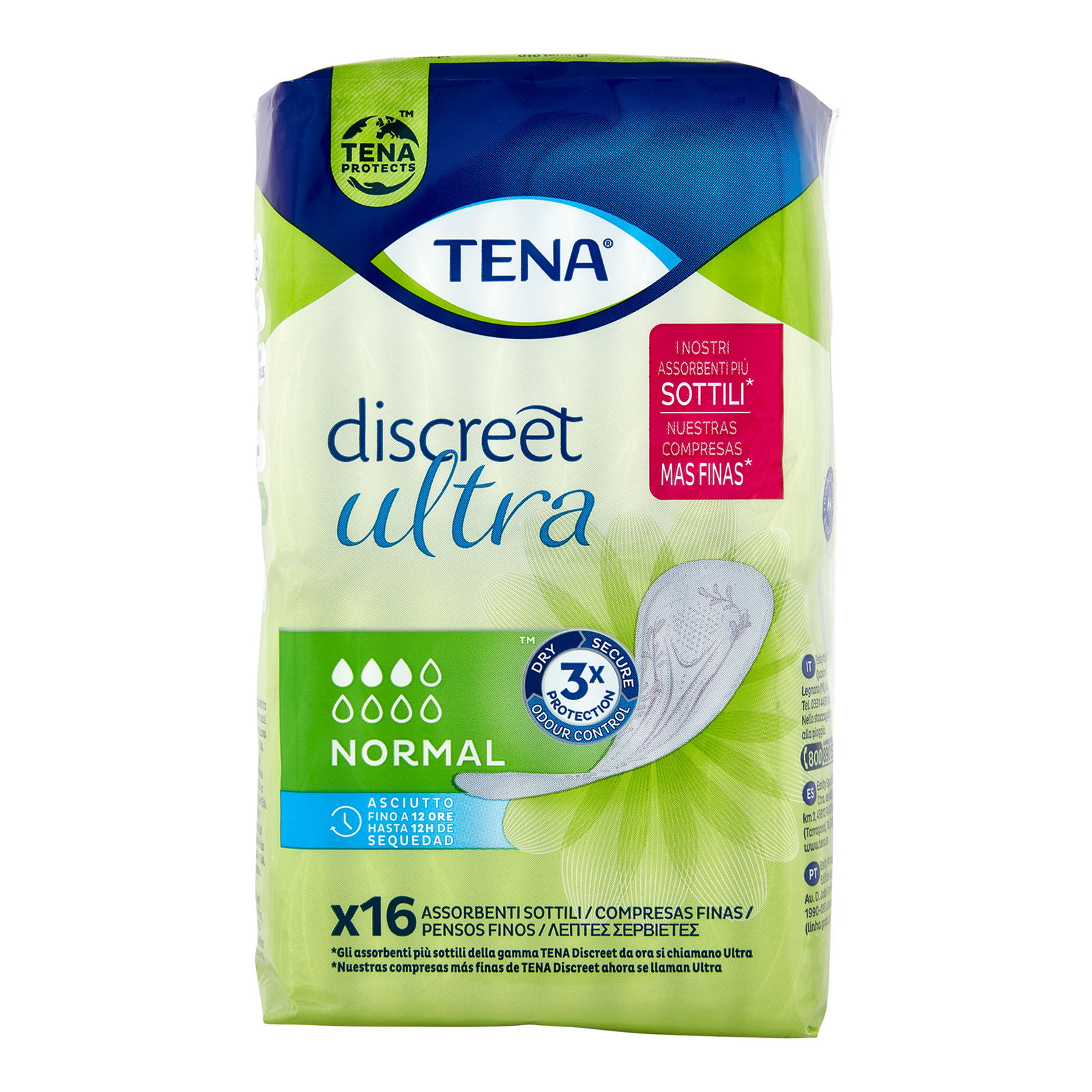 Assorbenti Discreet Ultra Normal Per Incontinenza, 16 Pz