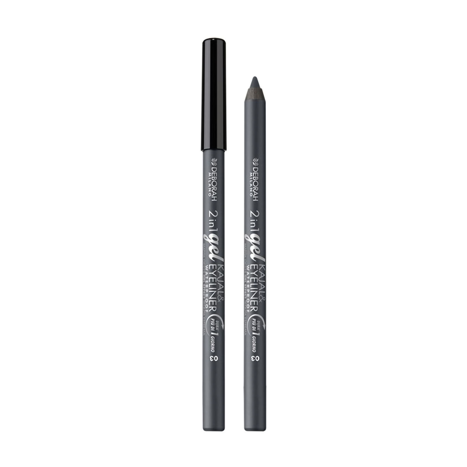 Deborah 2 In 1 Gel Kajal & Eyeliner 2in1 gel new 03 grey