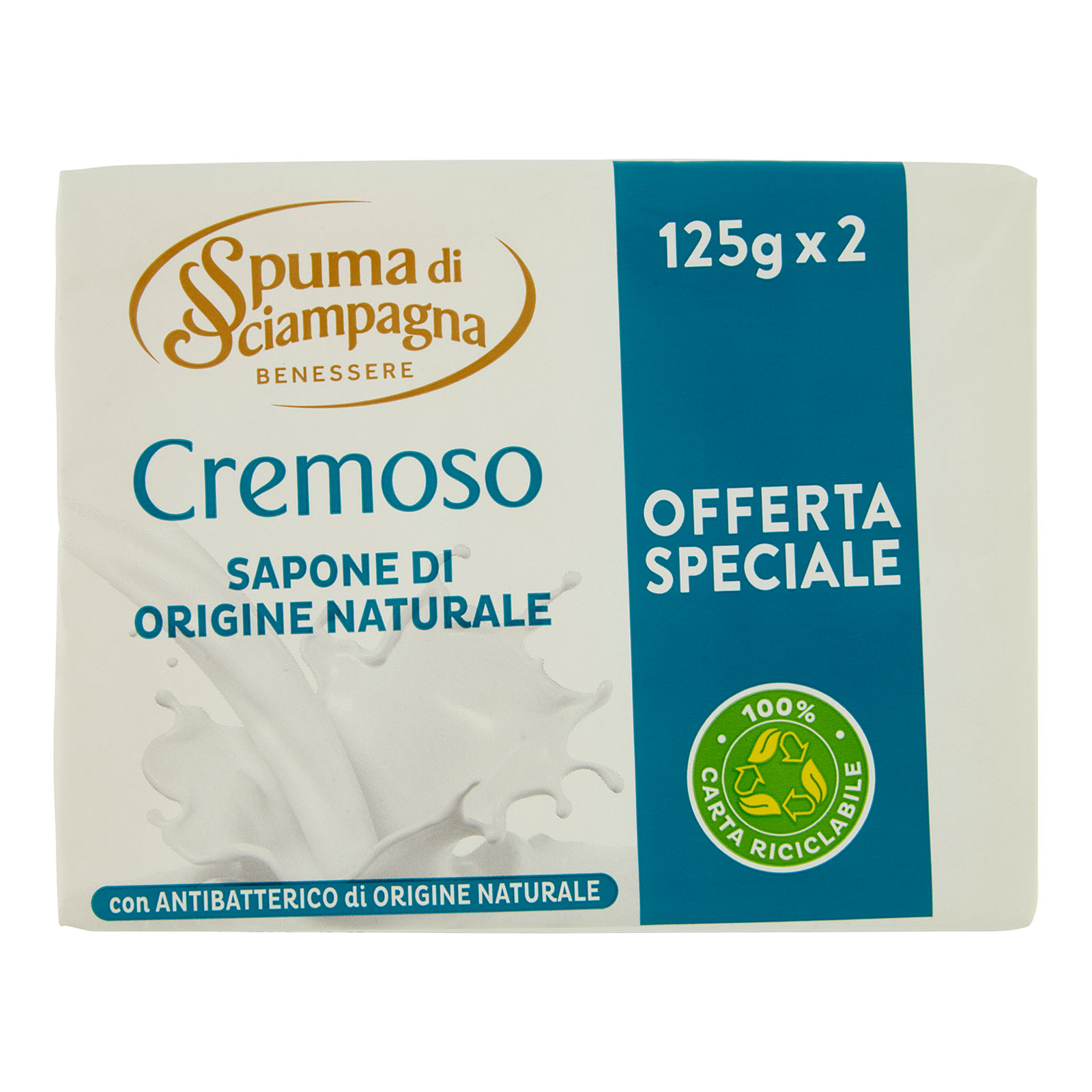 Benessere Cremoso Sapone Di Origine Naturale 2 X 125 G 250 gr