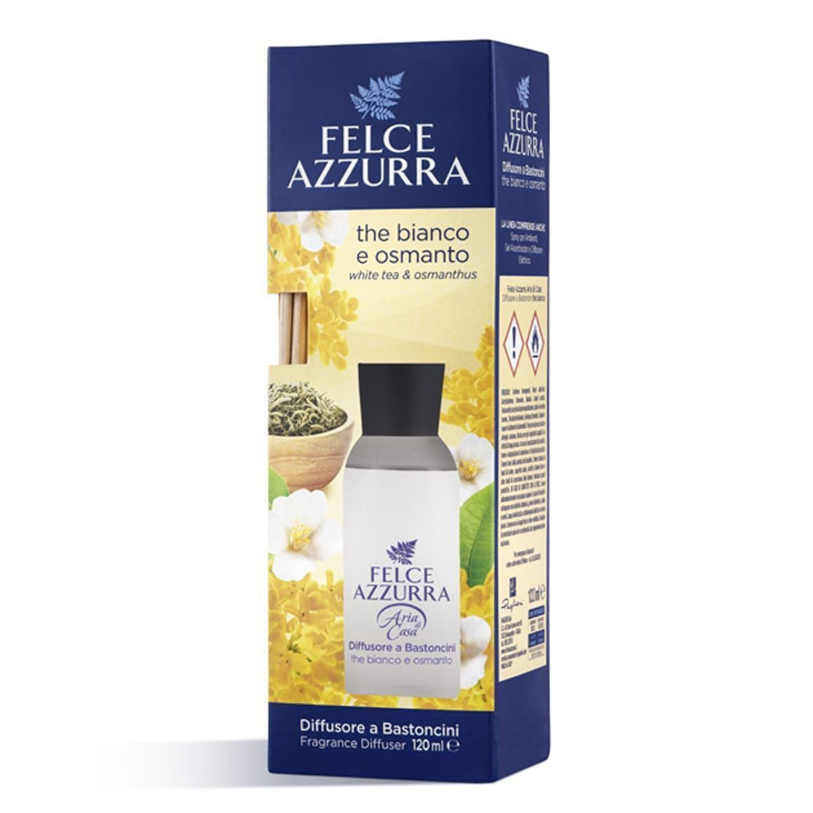 Deo Ambiente Bastoncini The Bianco Osmanto 120 ml