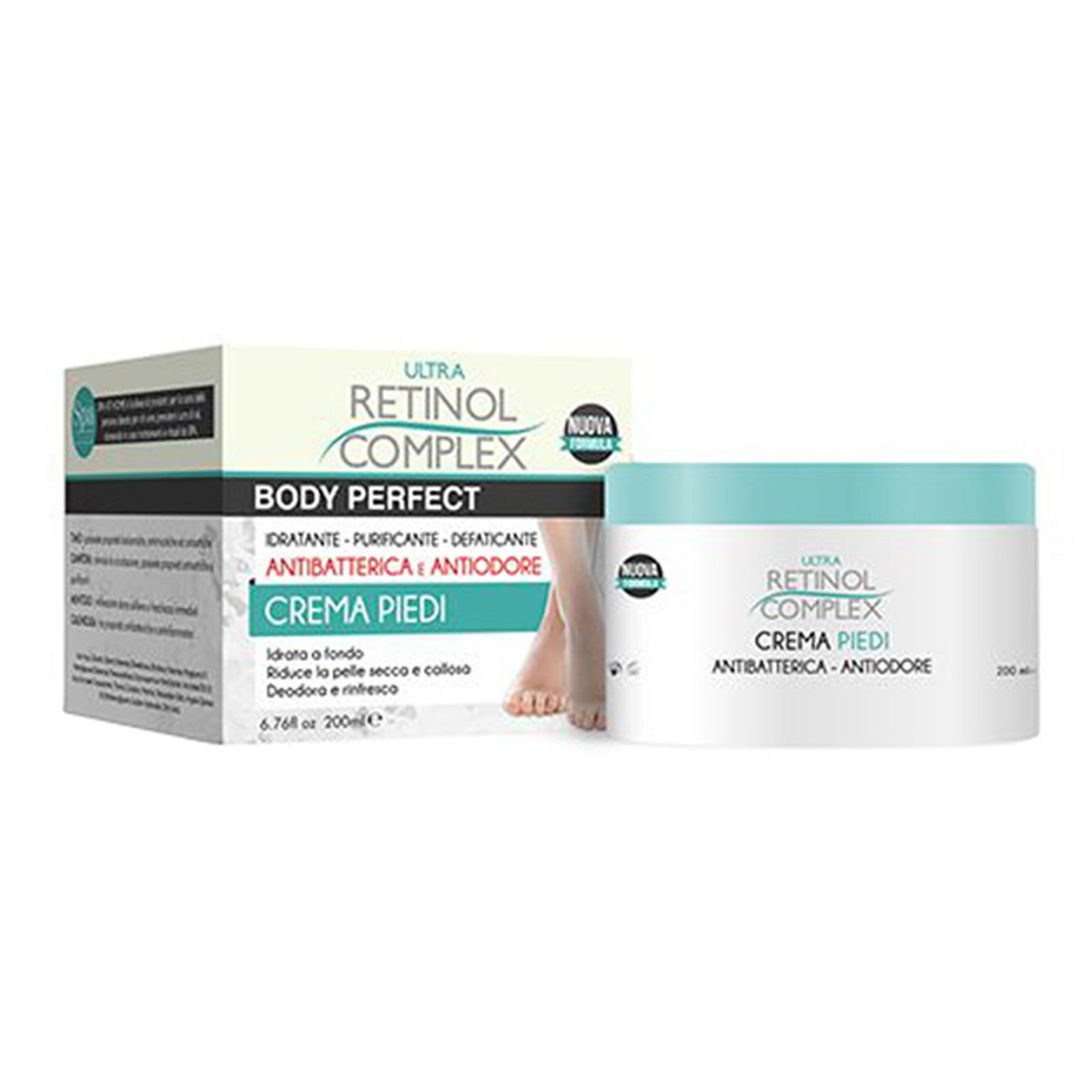 Crema Piedi Antibatterica Antiodore 250 ml
