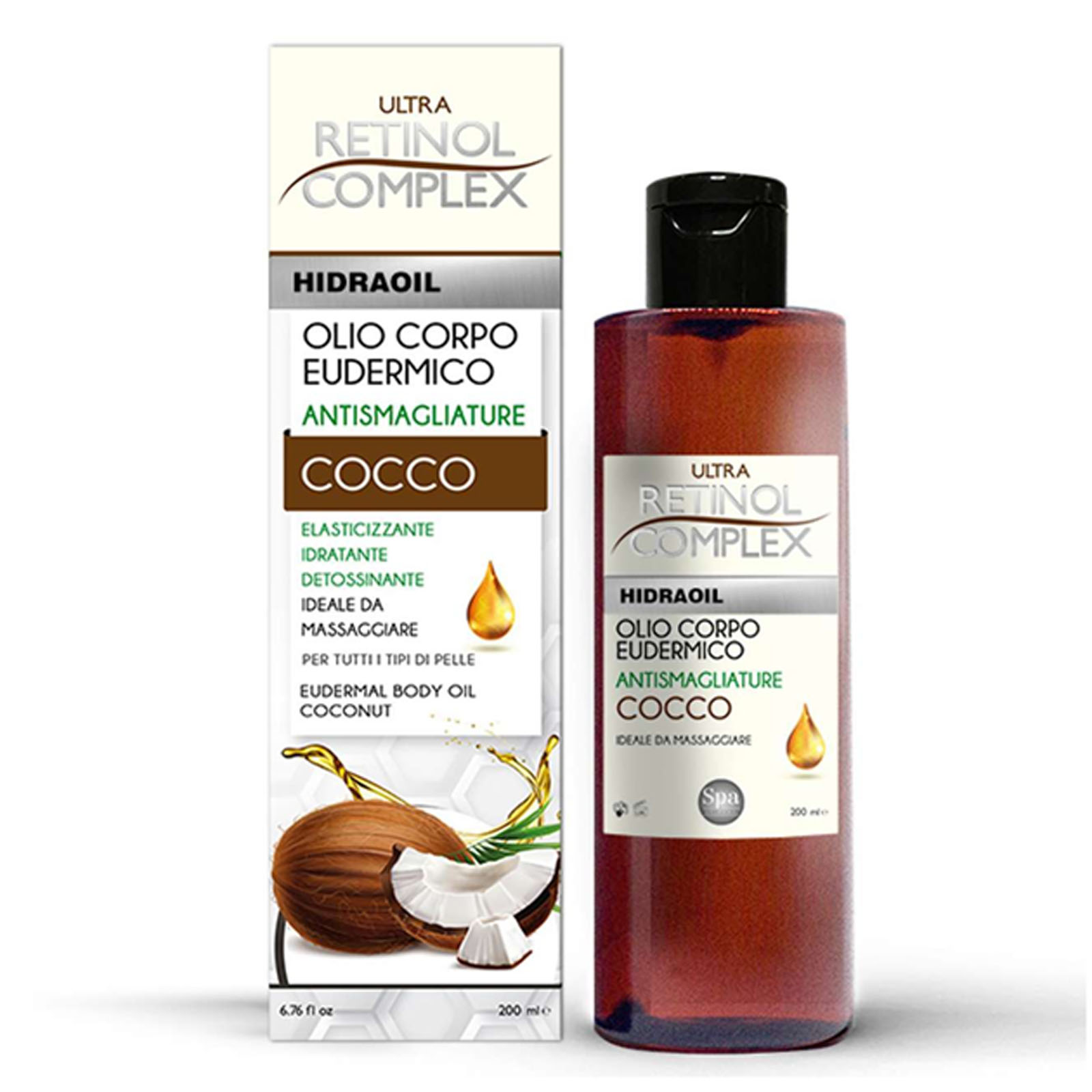 Olio Corpo Eudermico - Cocco 200 ml