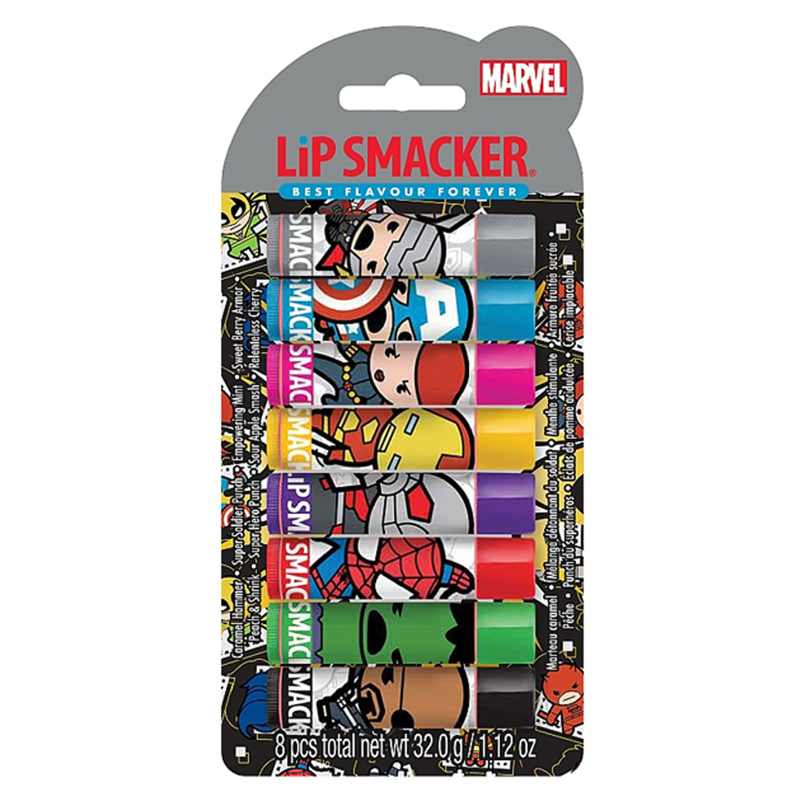 Marvel Avengers Party Pack - Balsamo Per Labbra 8 Pz