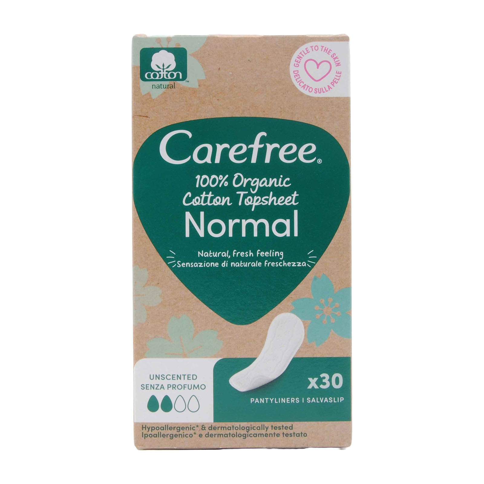 Salvaslip 100% Organic Cotton Normal Distesi, 30 Pz