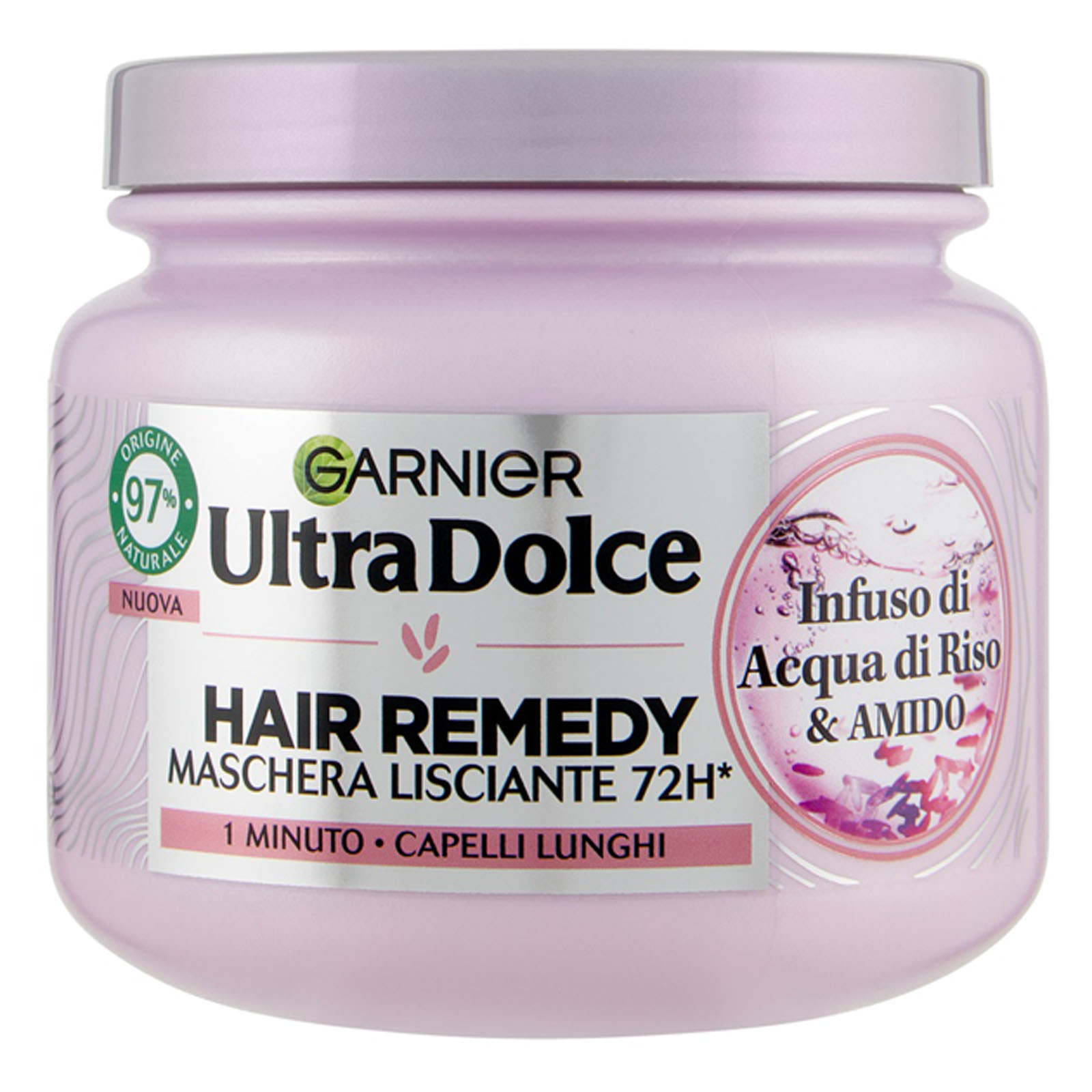 Garnier Ultra Dolce Infuso Di Acqua Di Riso & Amido, Maschera Lisciante 340 ml