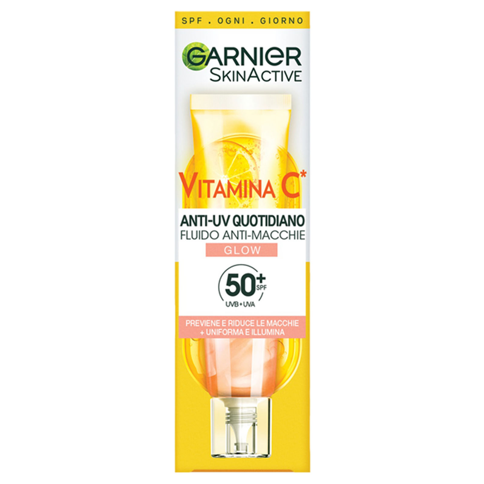 Fluido Anti-macchie Glow Vitamina C Spf50+ 40 ml