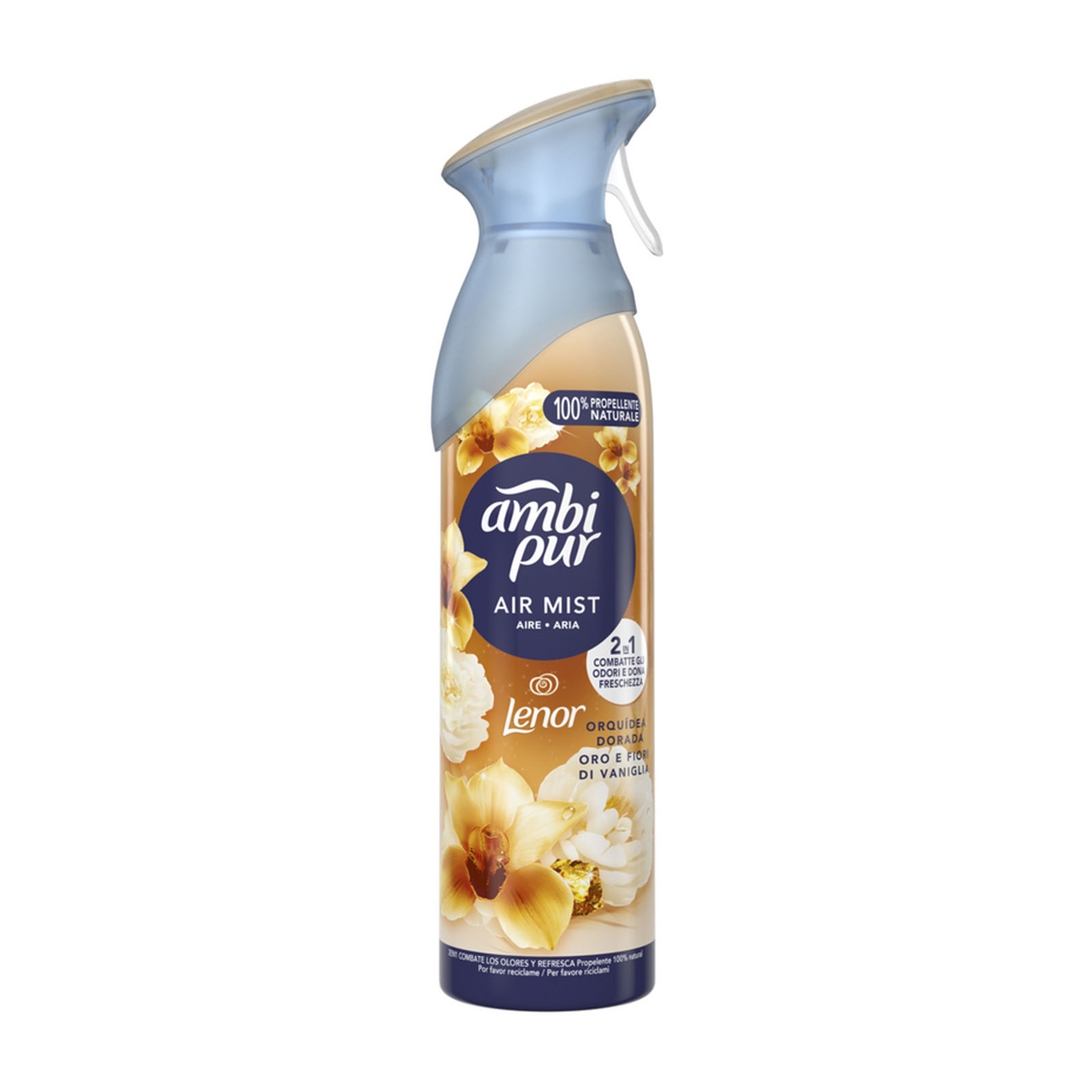 Ambi pur Air Effect Deodorante 2in1 spray Oro E Fiori Di Vaniglia 185 ml