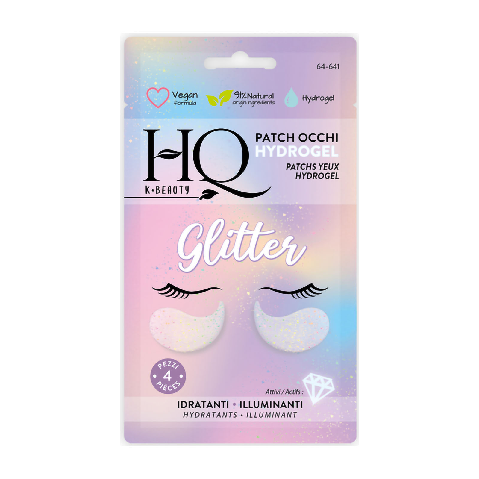 Hq Patch Occhi Hydrogel Idratanti Illuminanti 4 Pezzi