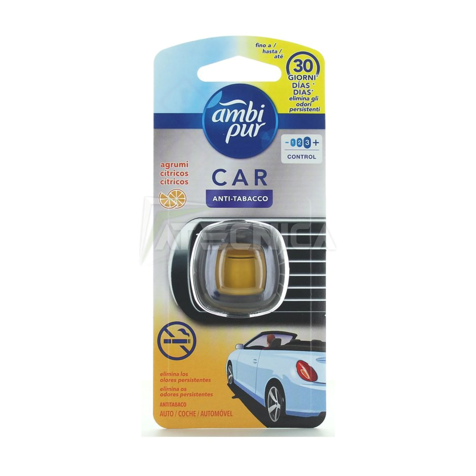 Profumatore Per Auto Deodorante Elimina Odori Ambipur Car Antitabacco 2 Ml