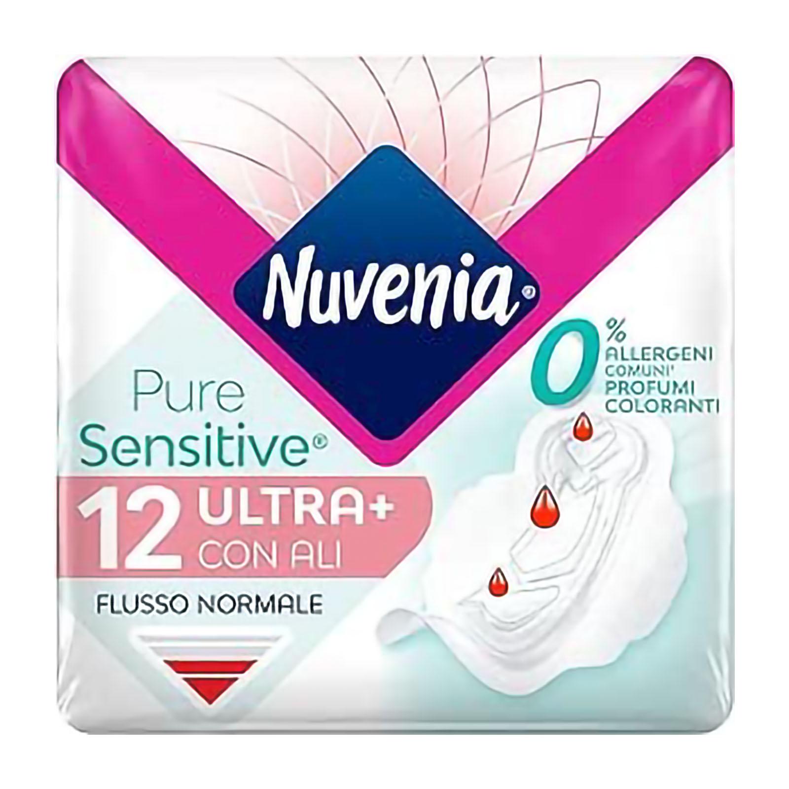 Assorbente Pure Sensitive Ultra Con Ali Confezione Da 12 Pezzi