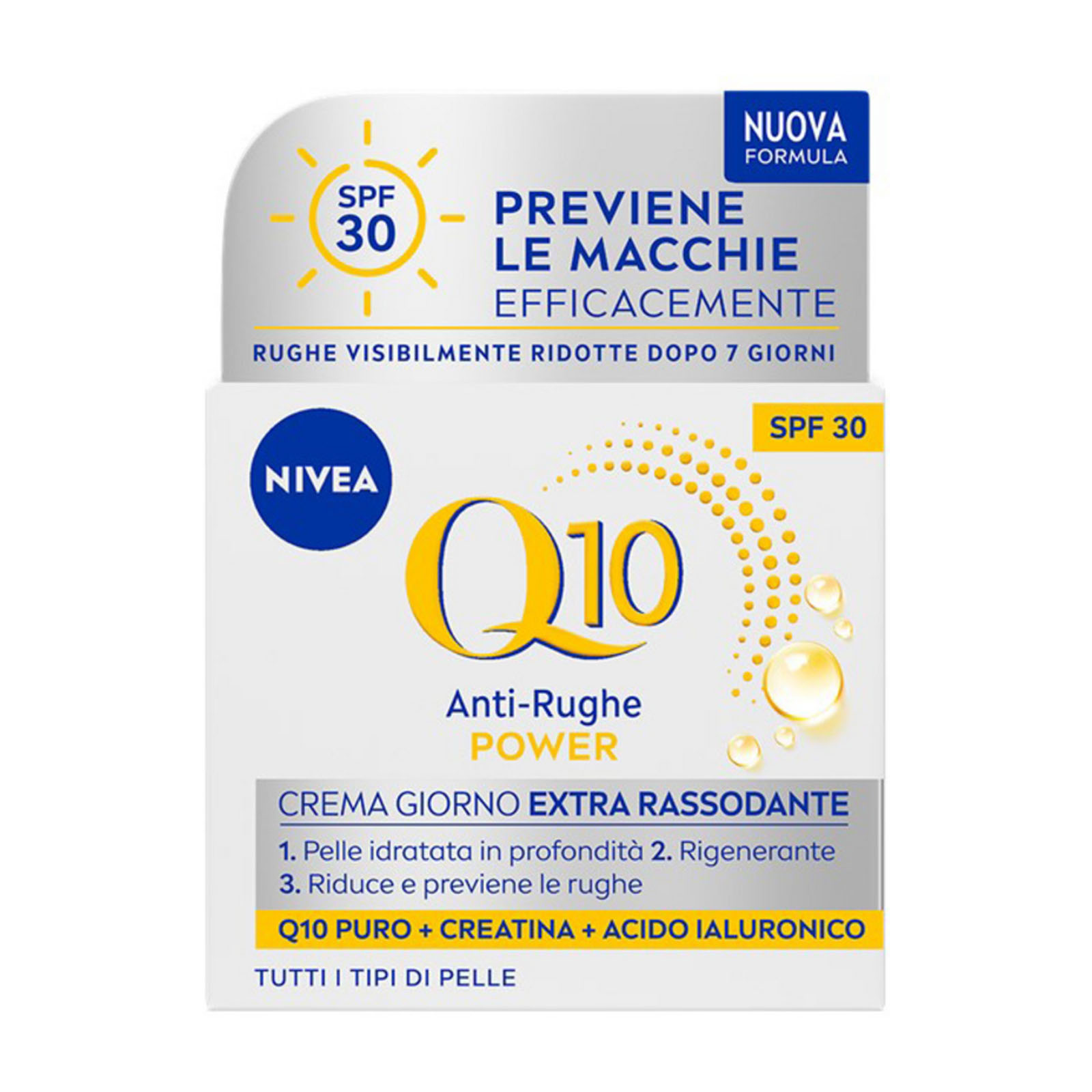 Q10 Power Crema Viso Anti-rughe Giorno Extra Rassodante Spf30 Per Tutti I Tipi Di Pelle