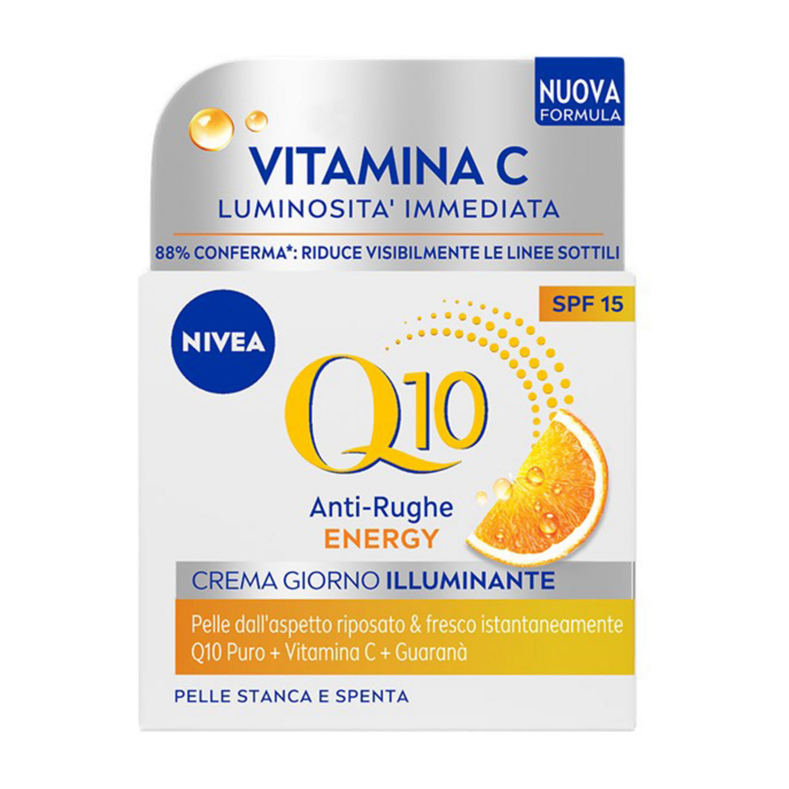 Q10 Energy Crema Viso Anti-rughe Giorno Illuminante Spf15 Pelle Stanca E Spenta 50 ml
